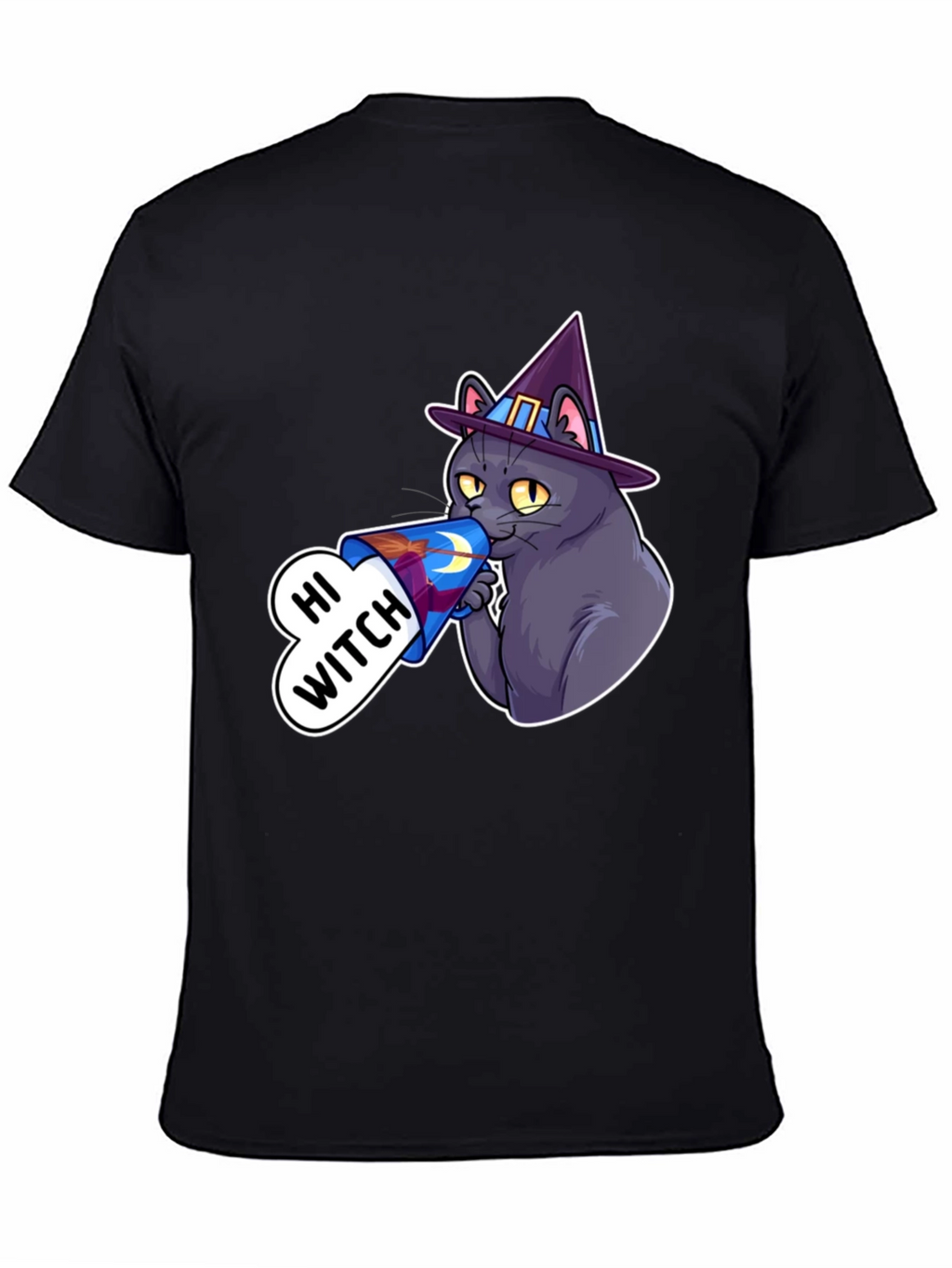 Hi Witch Cat T-Shirt - Halloween Apparel
