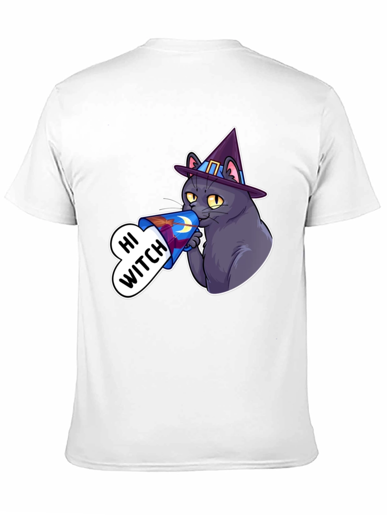 Hi Witch Cat T-Shirt - Halloween Apparel