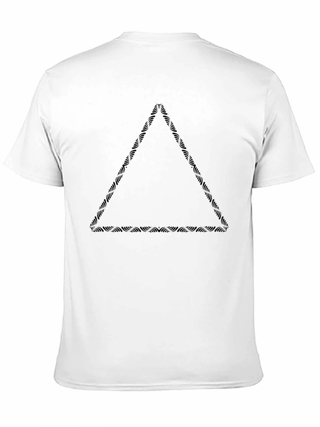 Mens Black Tribal Triangle Graphic Tee