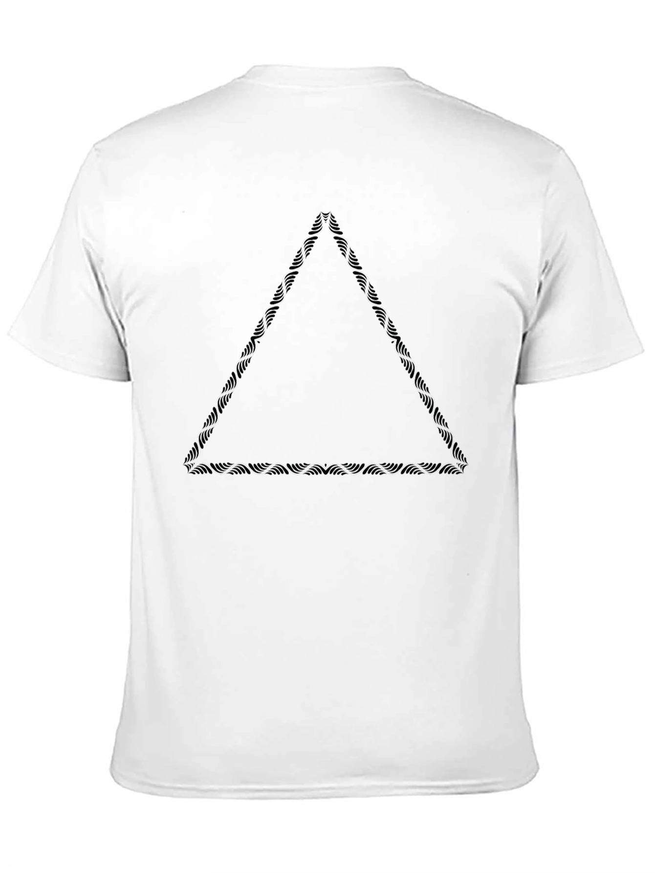 Mens Black Tribal Triangle Graphic Tee