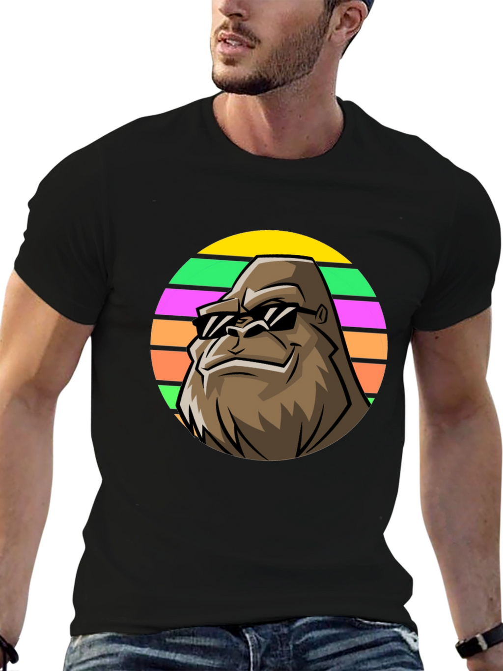 Cool Ape Graphic T-Shirt - Funky Retro Design