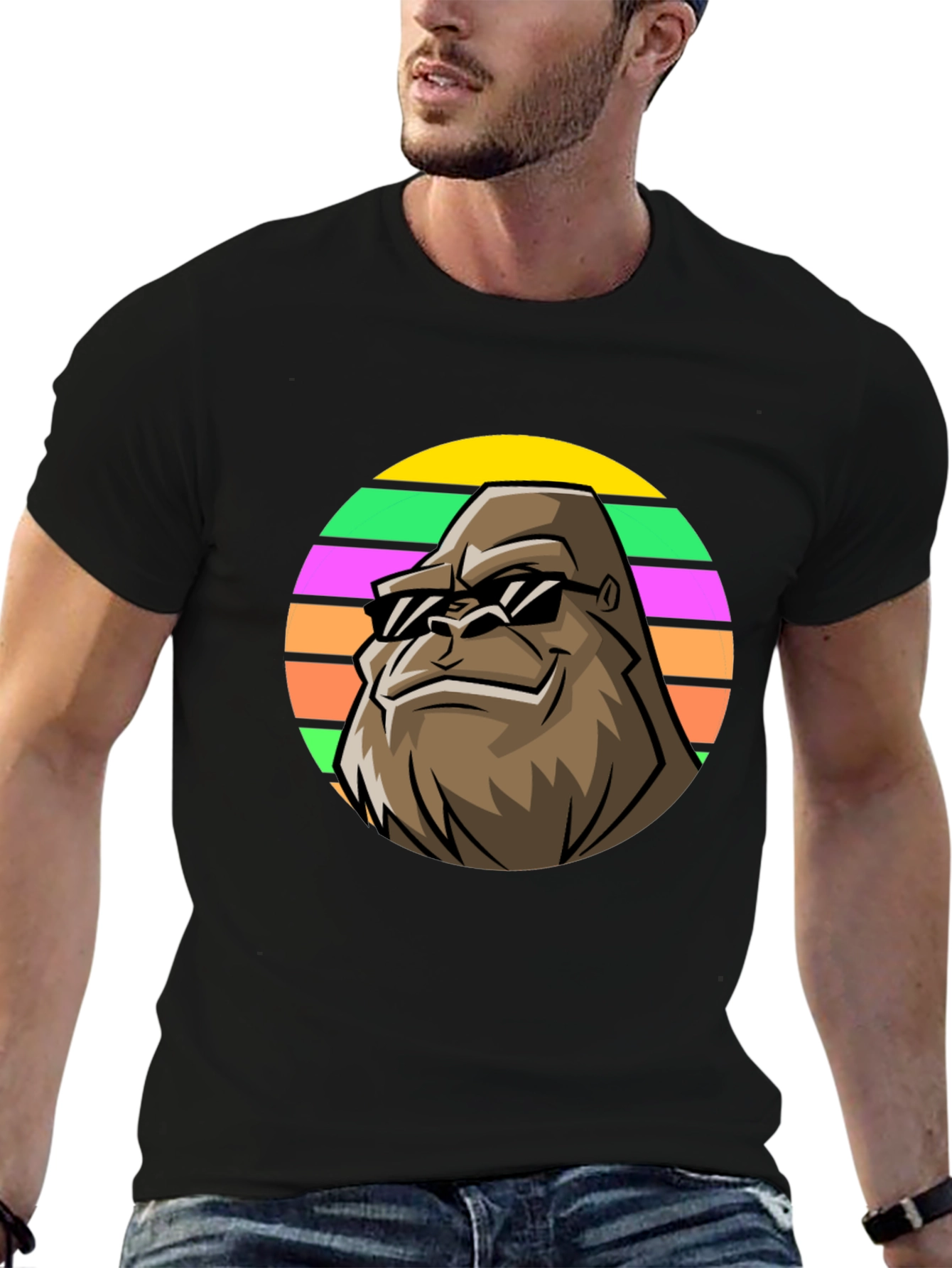 Cool Ape Graphic T-Shirt - Funky Retro Design