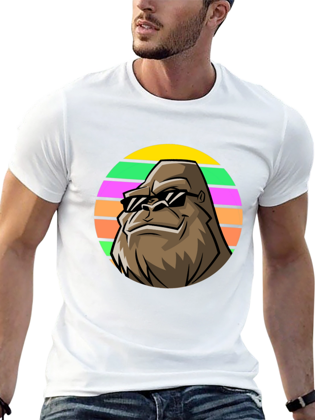 Cool Ape Graphic T-Shirt - Funky Retro Design