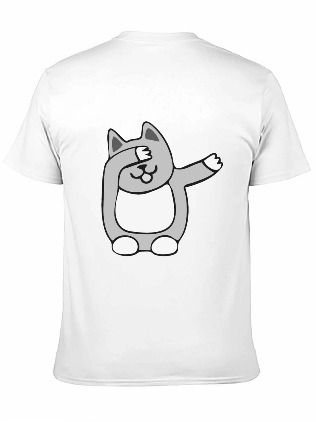 Dabbing Cat Graphic Tee - Funny Novelty T-Shirt