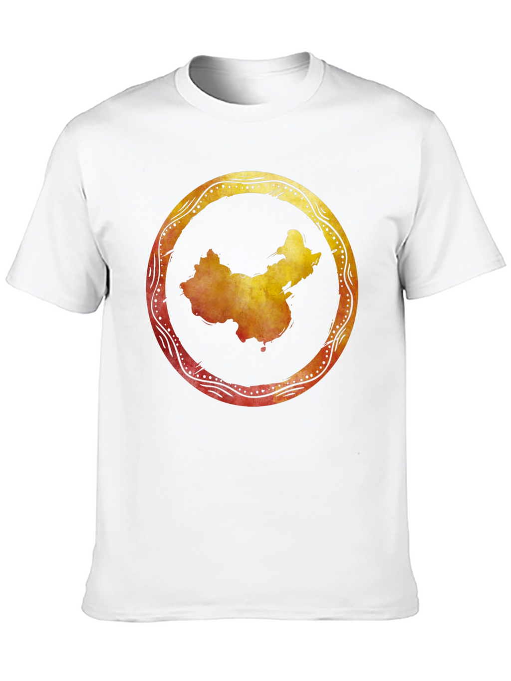 China Map Graphic Tee - Stylish Black Shirt