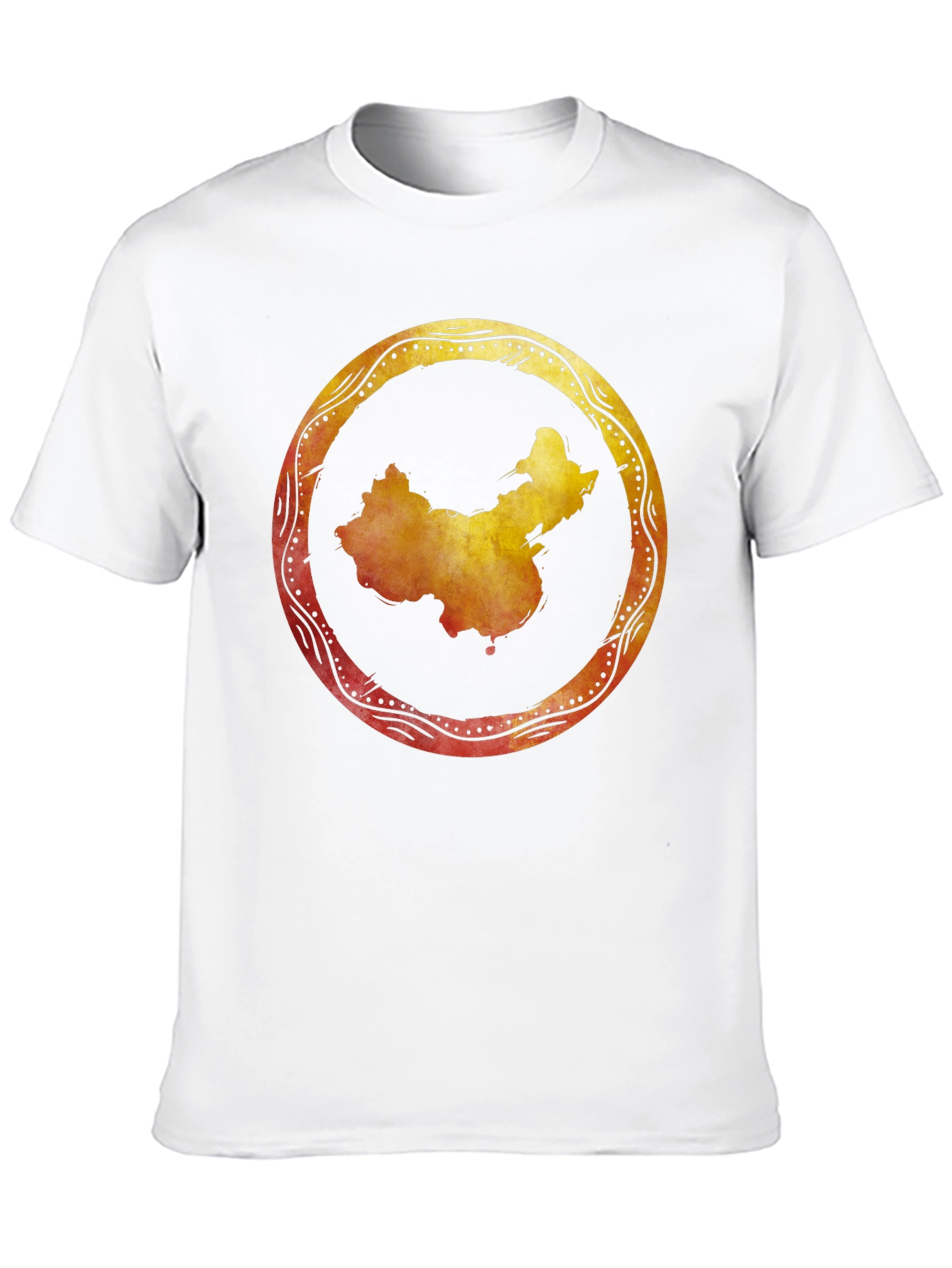 China Map Graphic Tee - Stylish Black Shirt