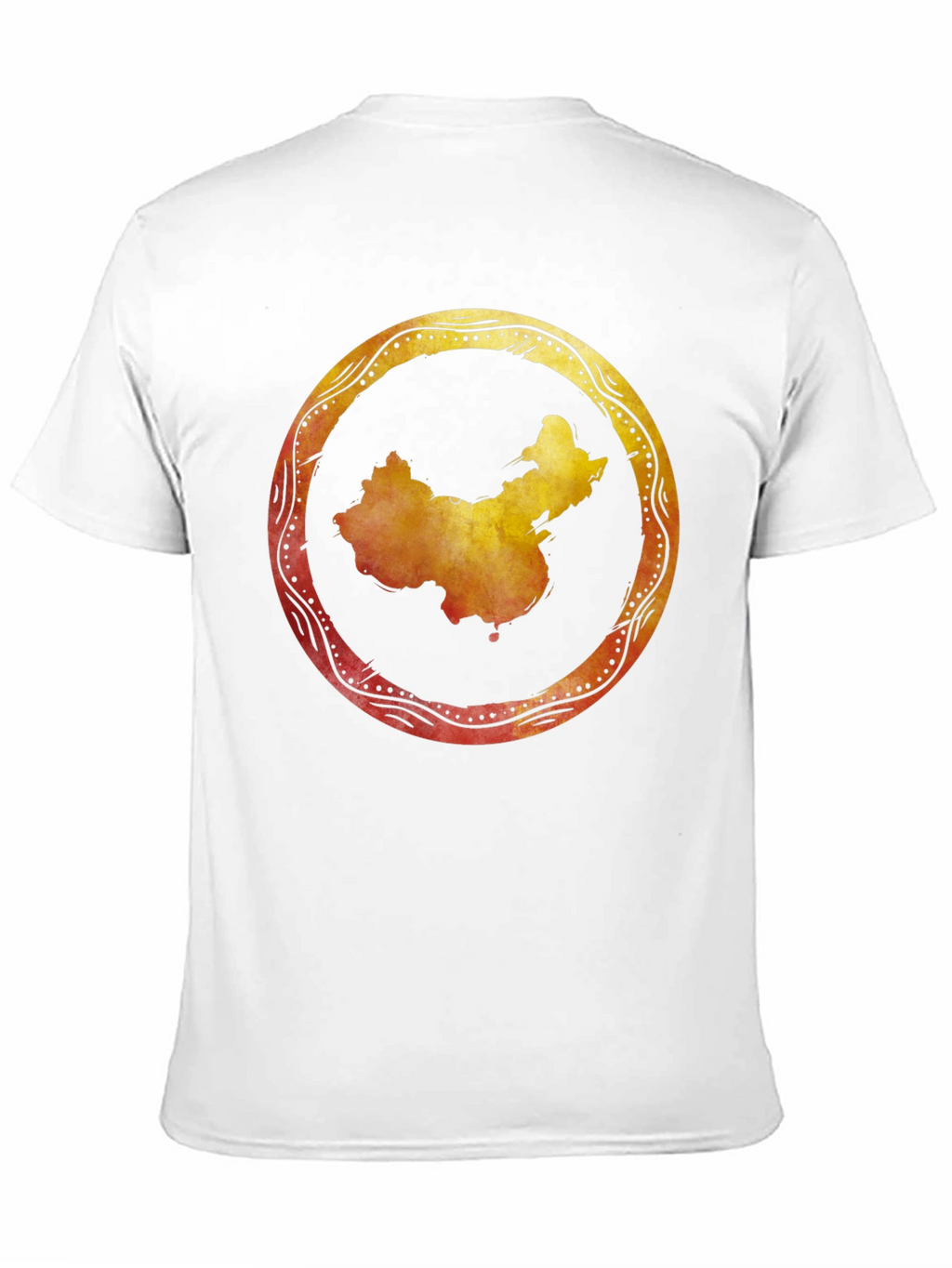 China Map Graphic Tee - Stylish Black Shirt