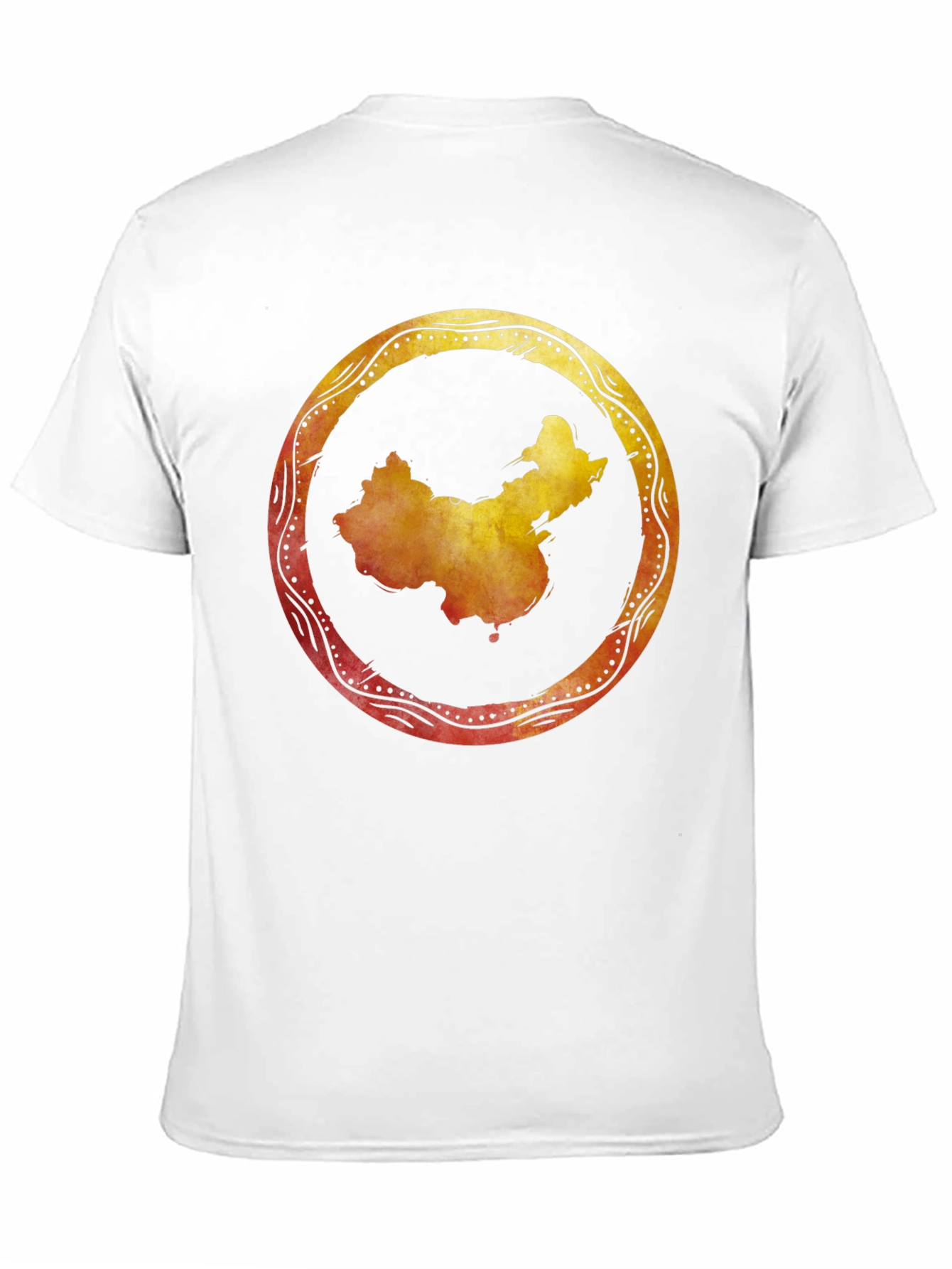 China Map Graphic Tee - Stylish Black Shirt