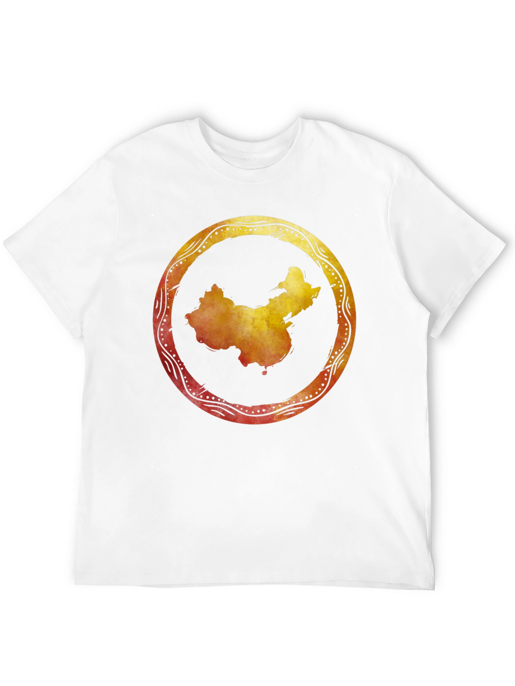 China Map Graphic Tee - Stylish Black Shirt