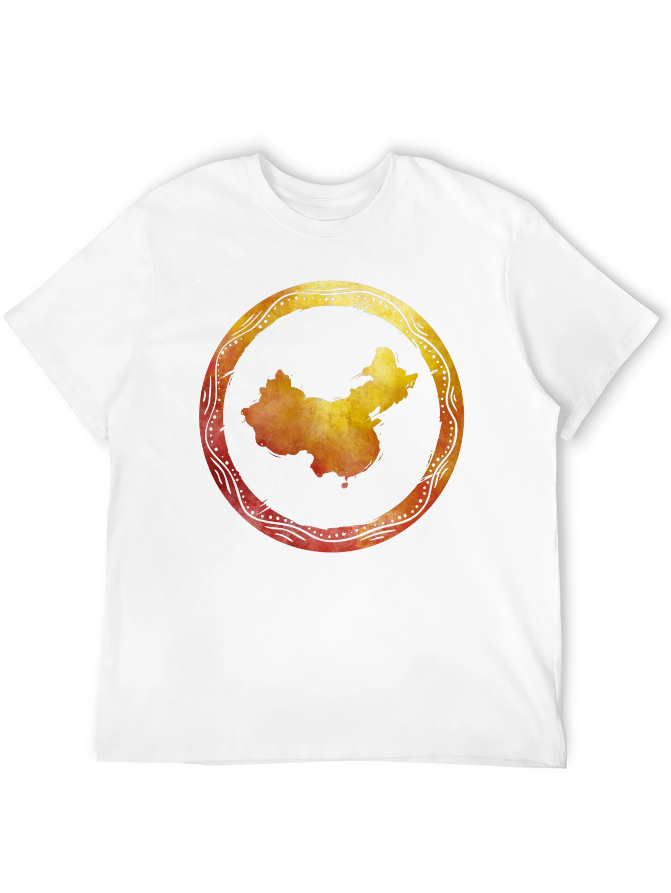 China Map Graphic Tee - Stylish Black Shirt
