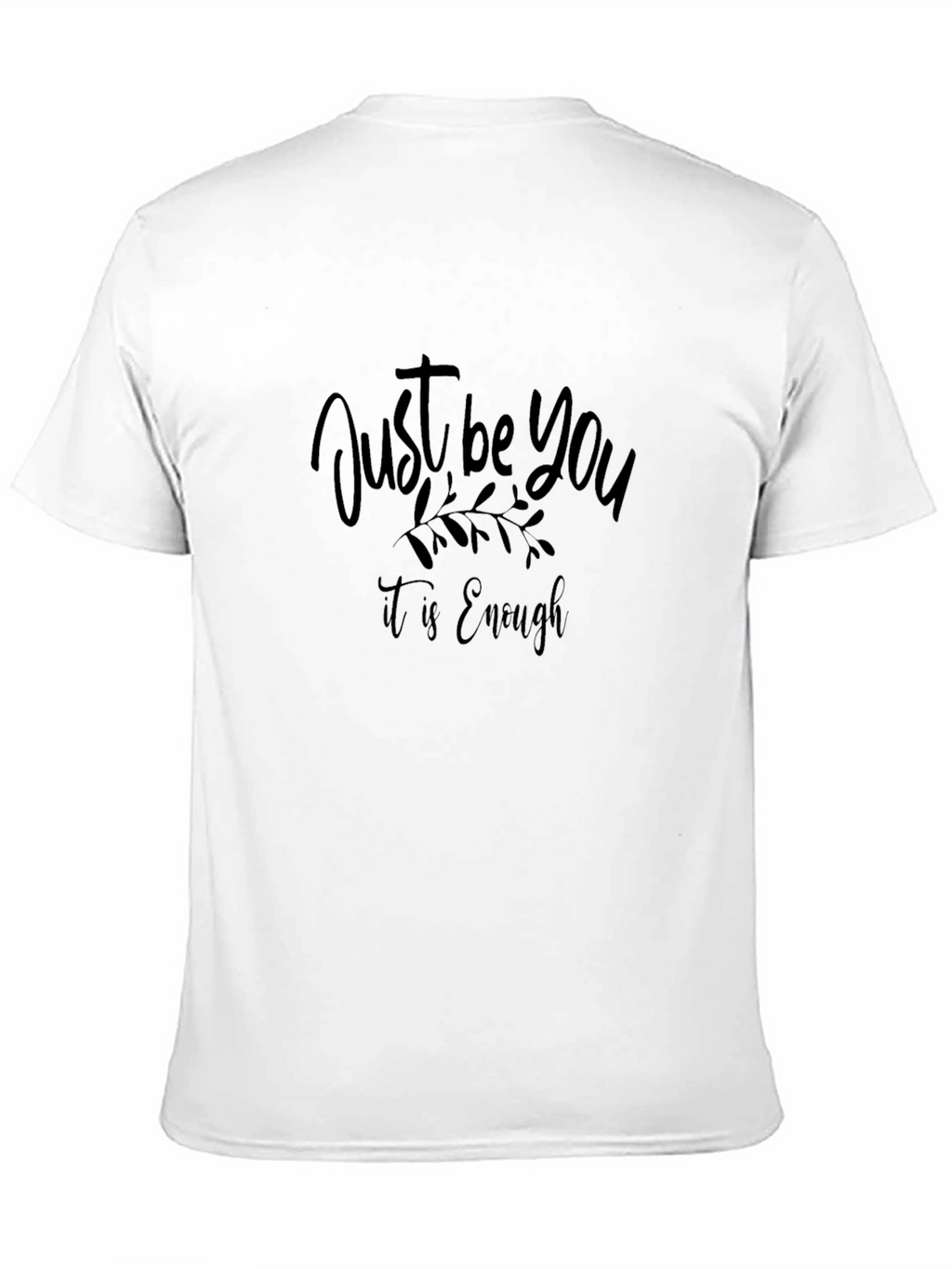 Just Be You Graphic Black T-Shirt