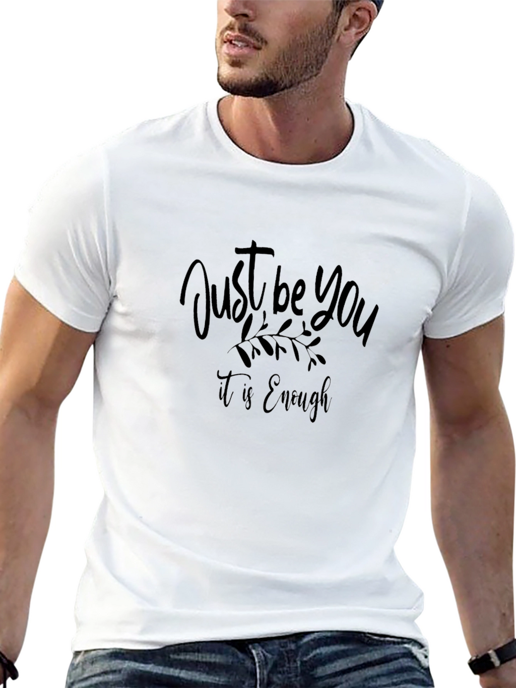 Just Be You Graphic Black T-Shirt