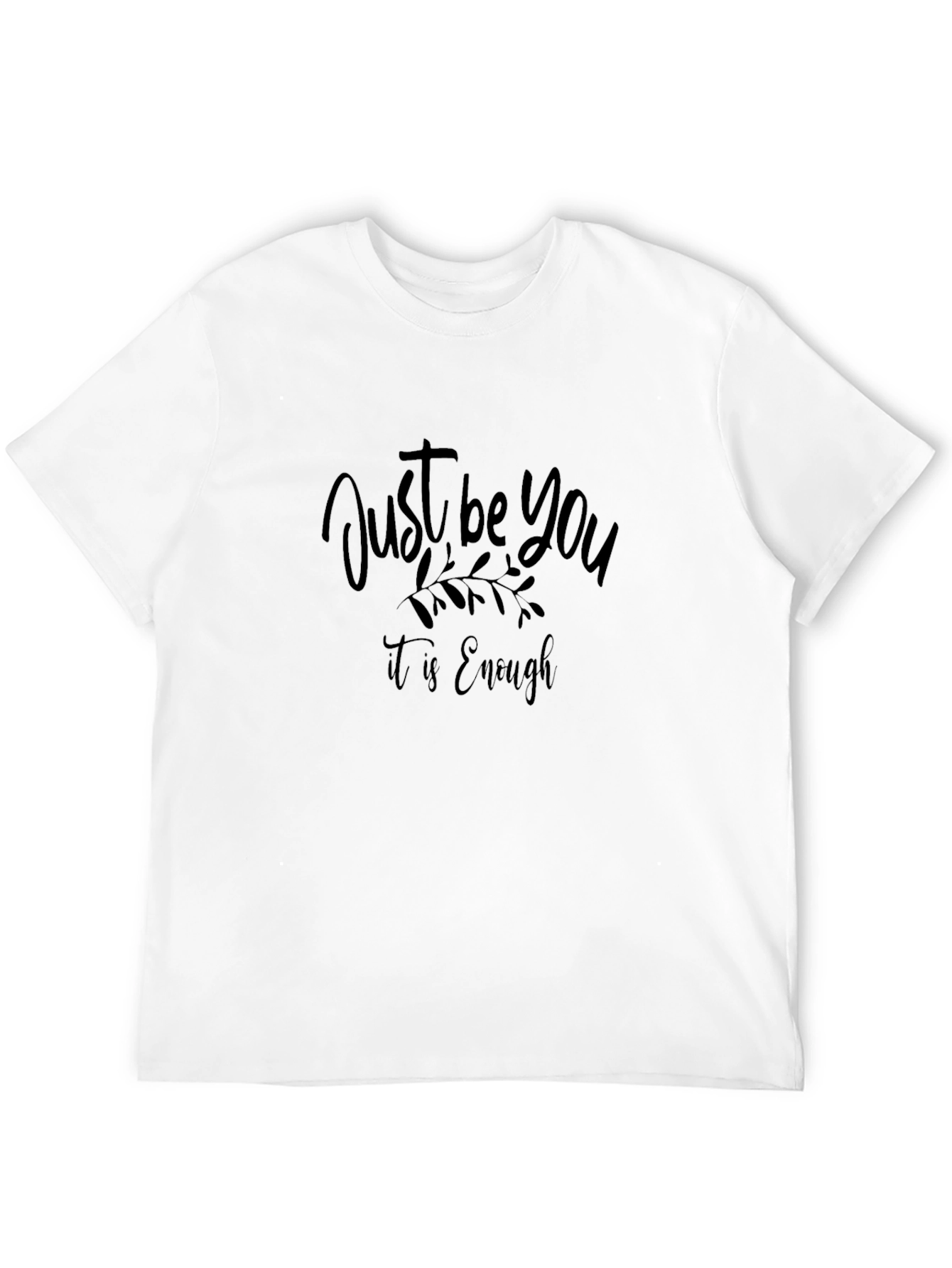 Just Be You Graphic Black T-Shirt