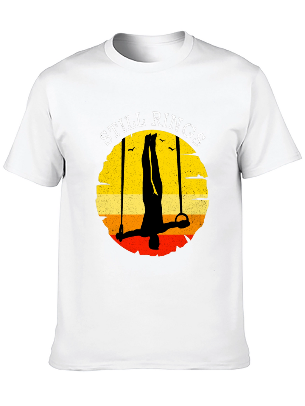 Still Rings Retro Graphic Tee - Gymnastics T-Shirt