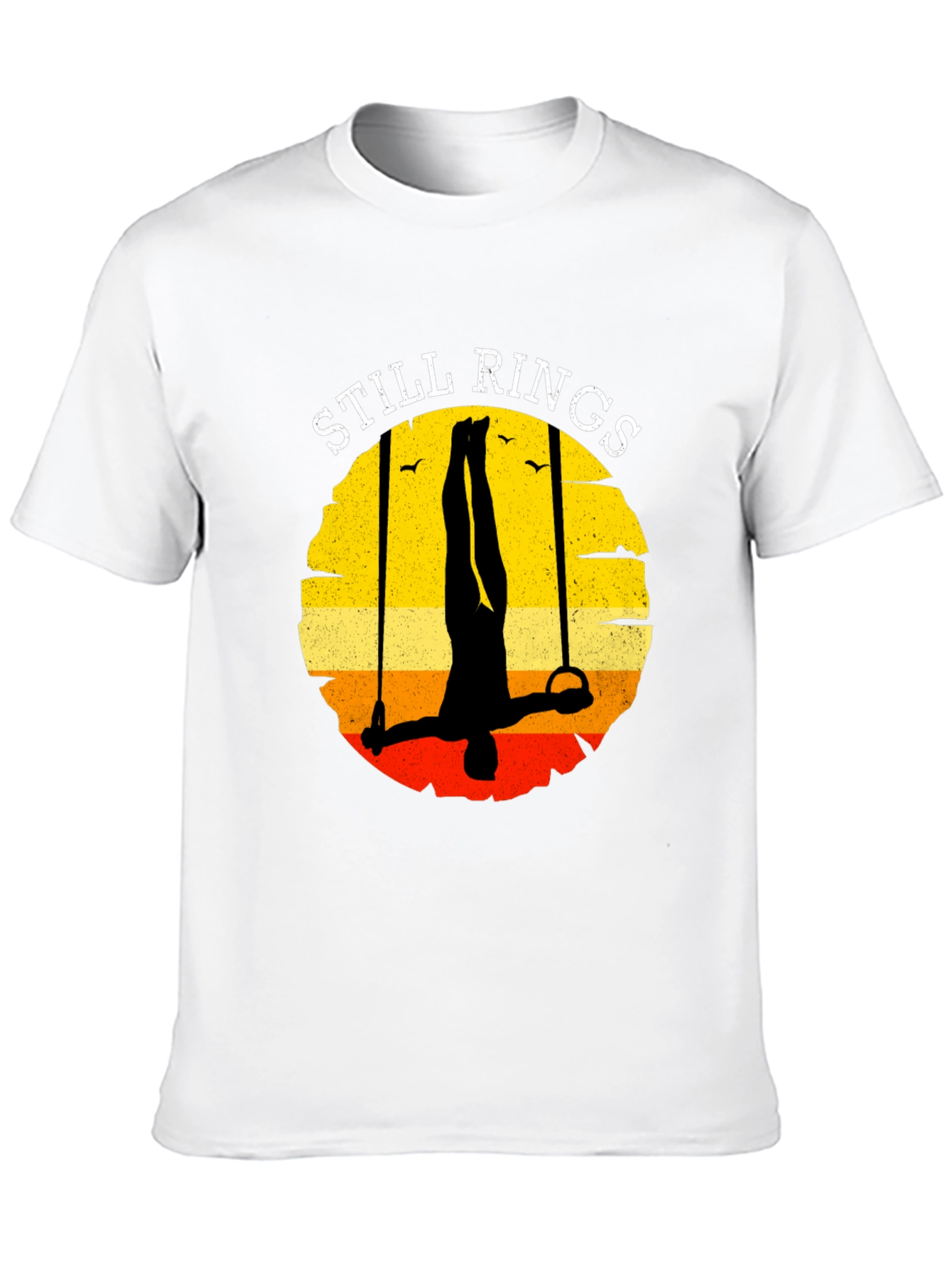 Still Rings Retro Graphic Tee - Gymnastics T-Shirt