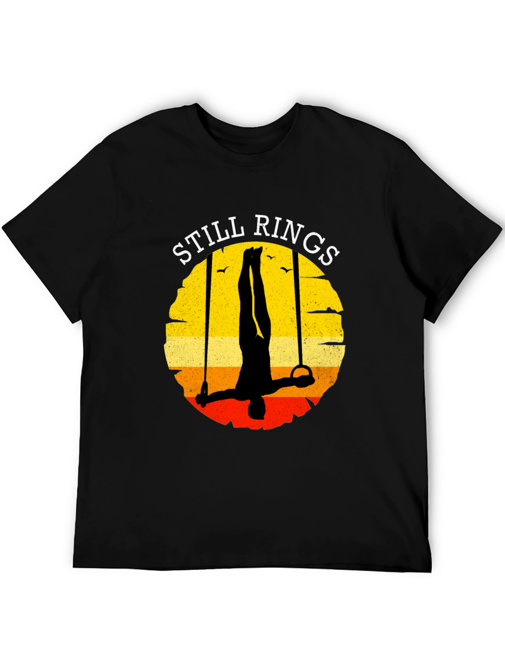 Still Rings Retro Graphic Tee - Gymnastics T-Shirt