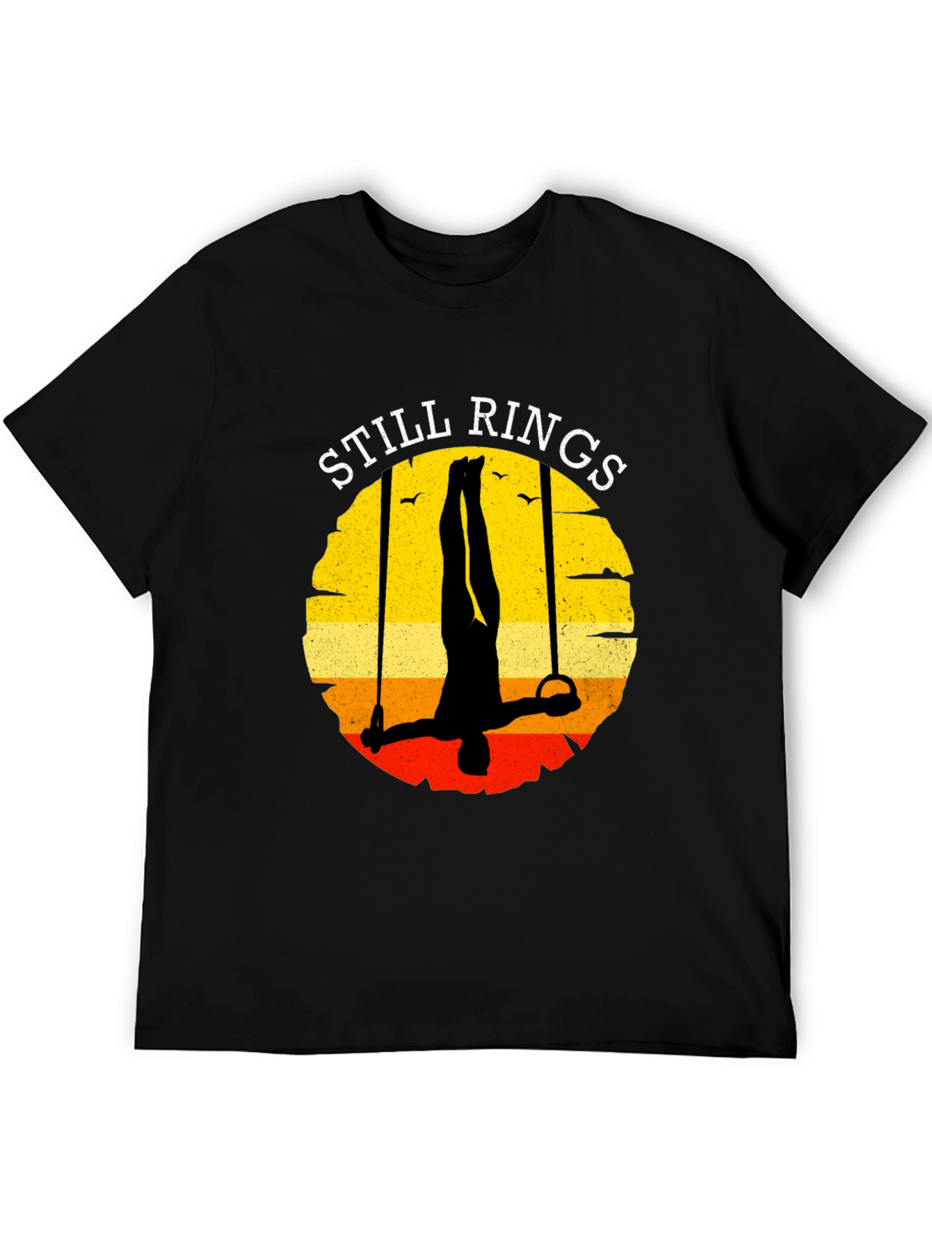 Still Rings Retro Graphic Tee - Gymnastics T-Shirt
