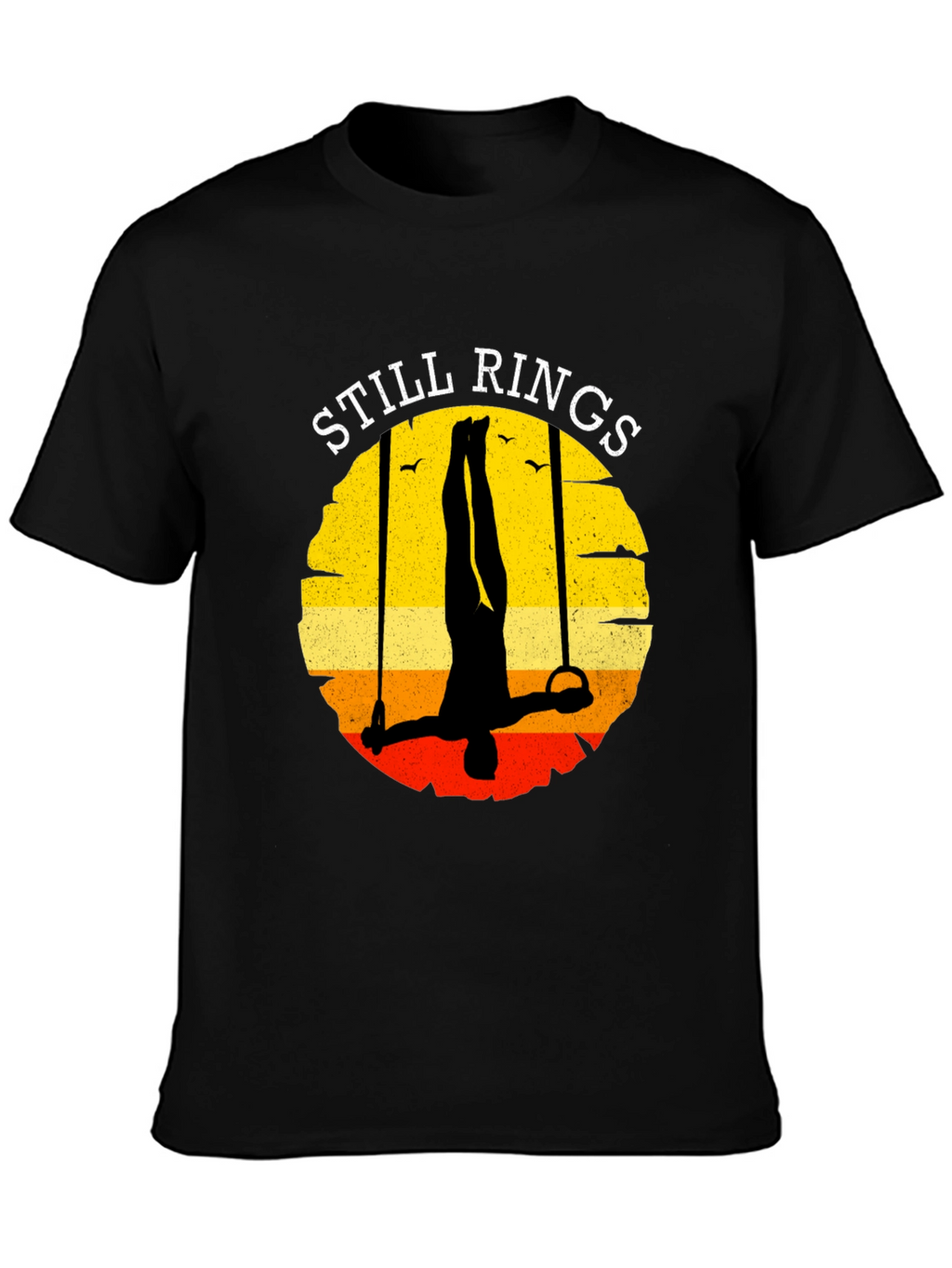 Still Rings Retro Graphic Tee - Gymnastics T-Shirt