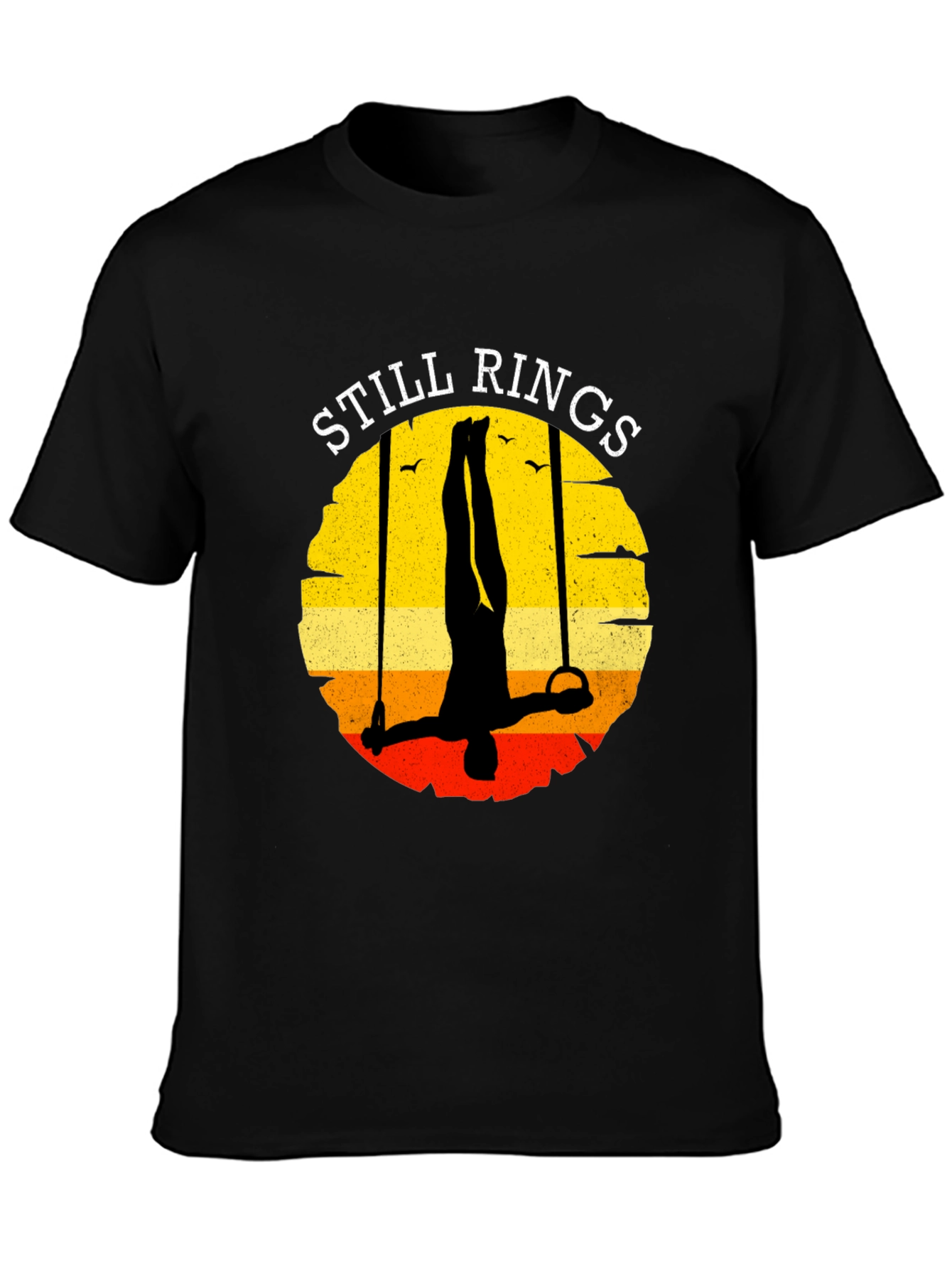 Still Rings Retro Graphic Tee - Gymnastics T-Shirt
