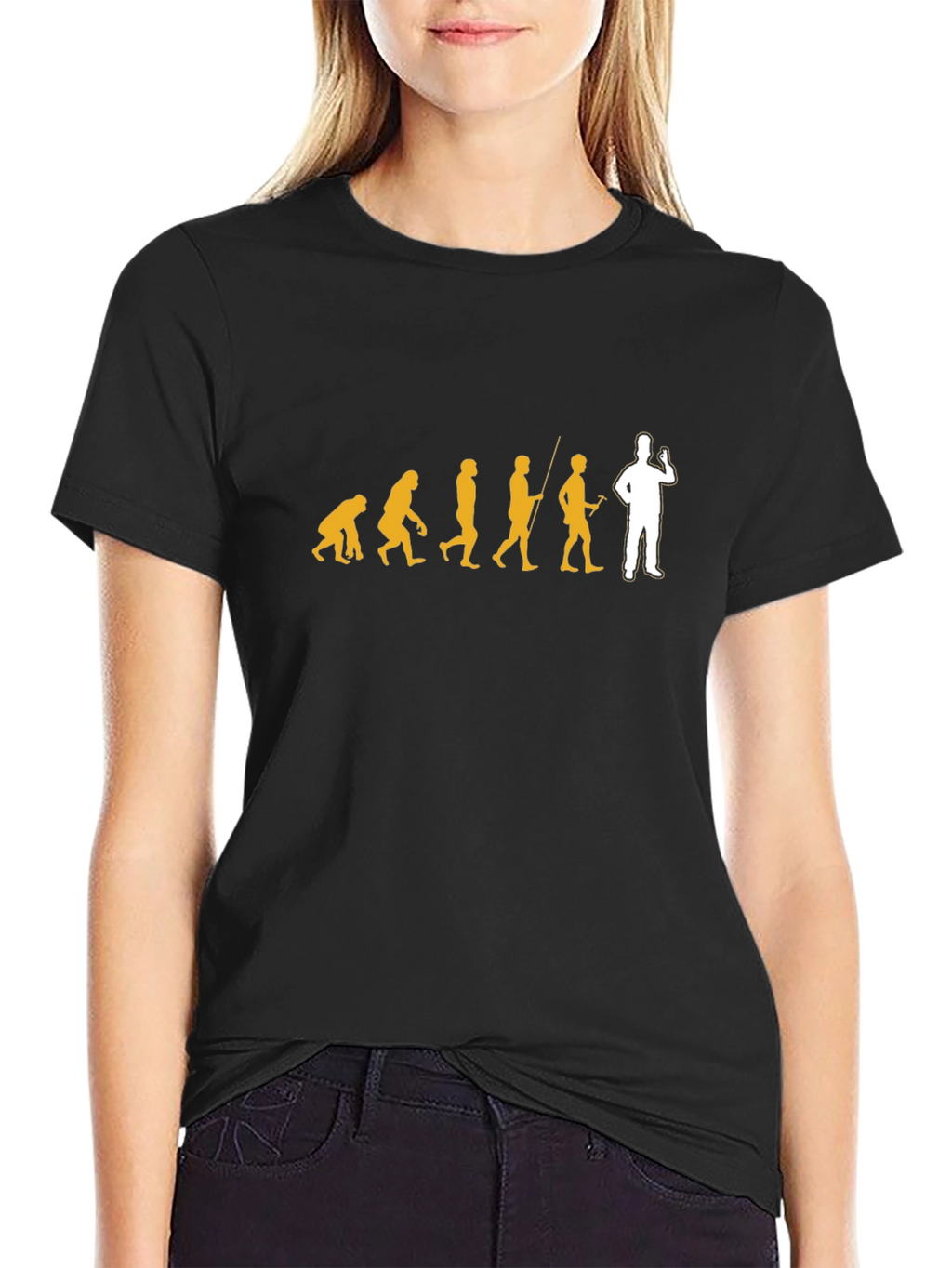 Evolution Fisherman Graphic T-Shirt