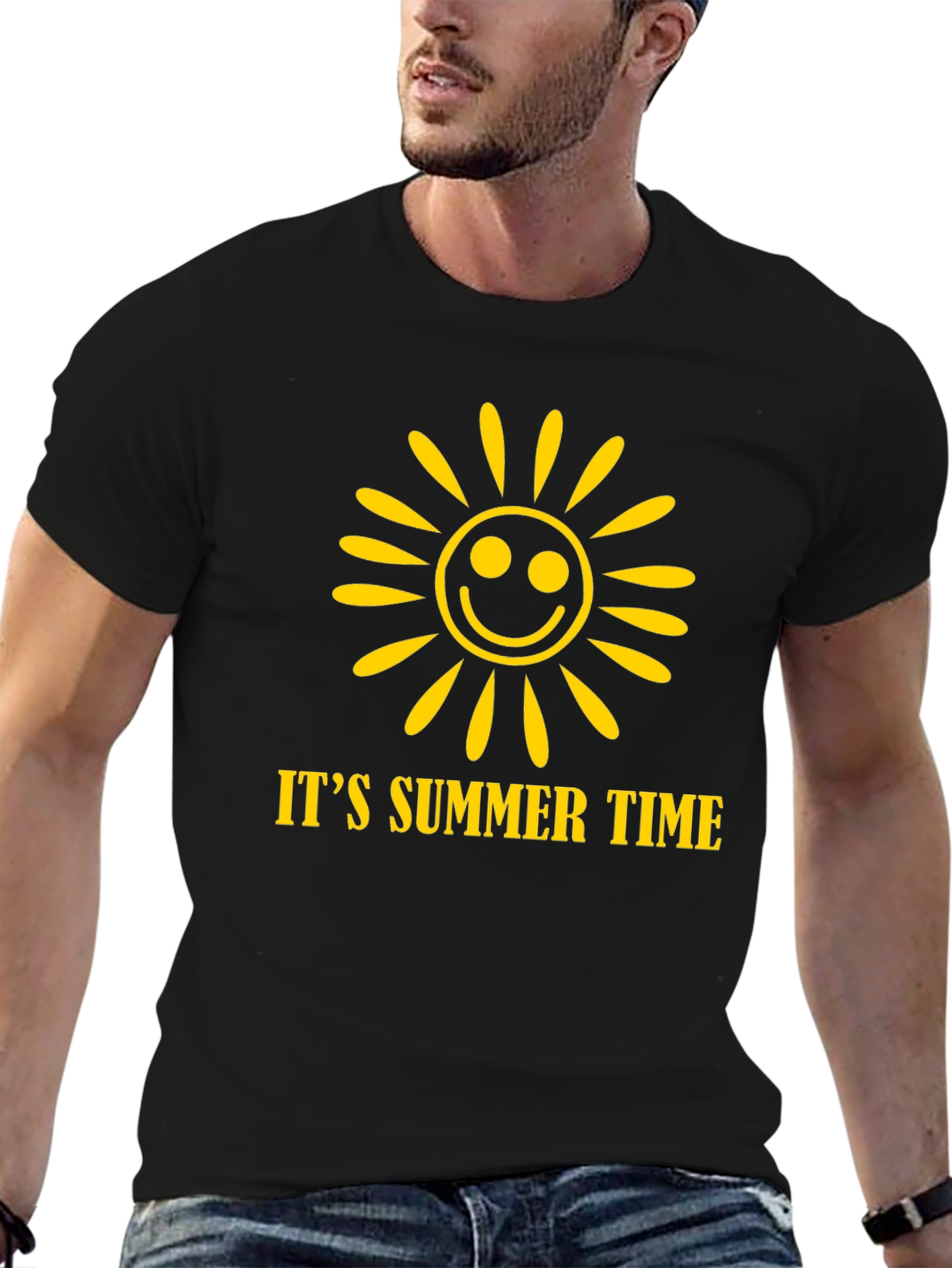 Its Summer Time Graphic T-Shirt - Smiley Sun