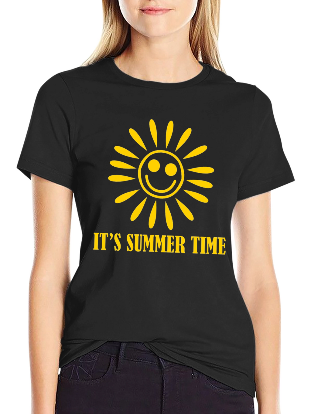 Its Summer Time Graphic T-Shirt - Smiley Sun