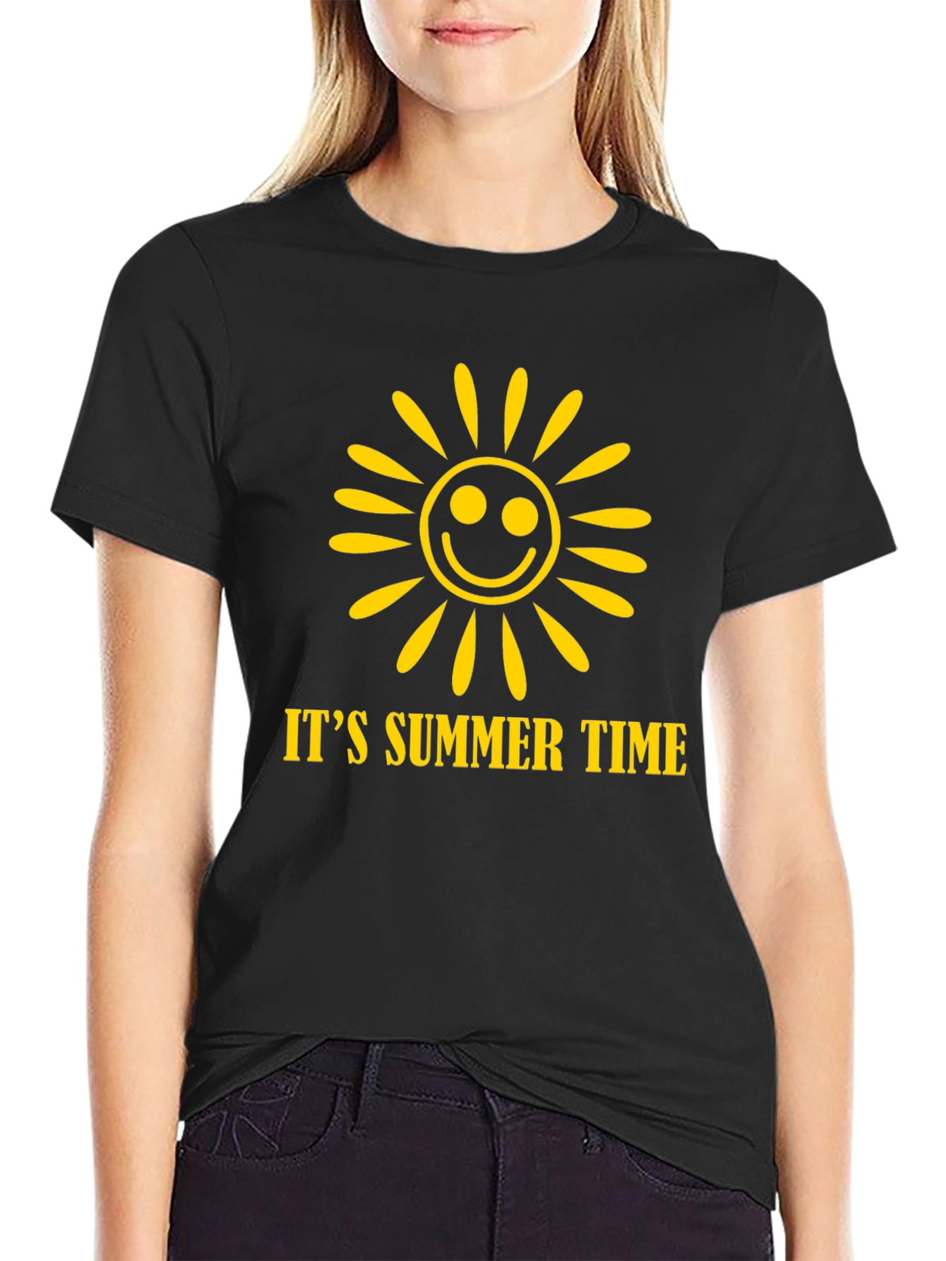 Its Summer Time Graphic T-Shirt - Smiley Sun