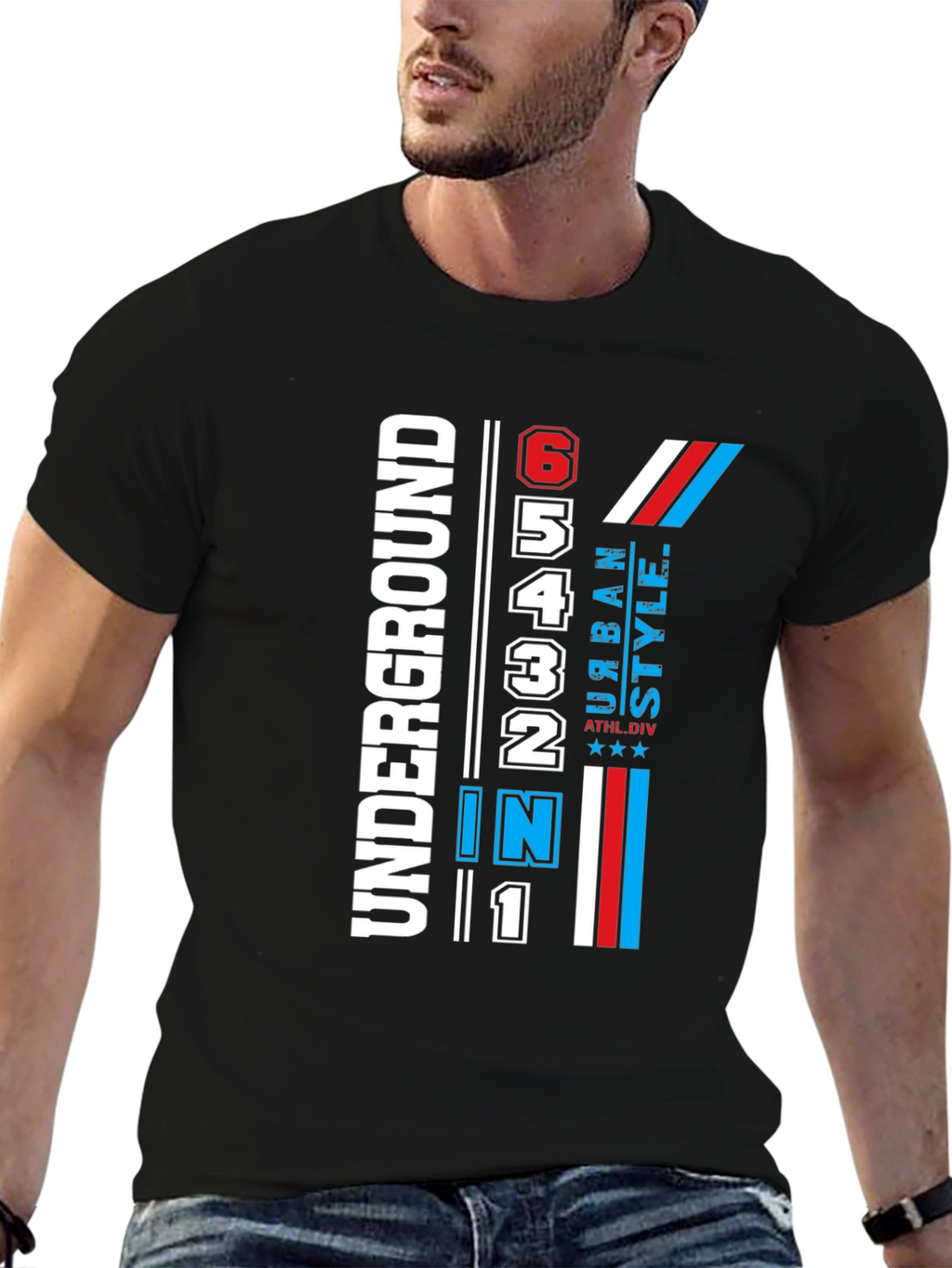 Urban Style Black Graphic T-Shirt
