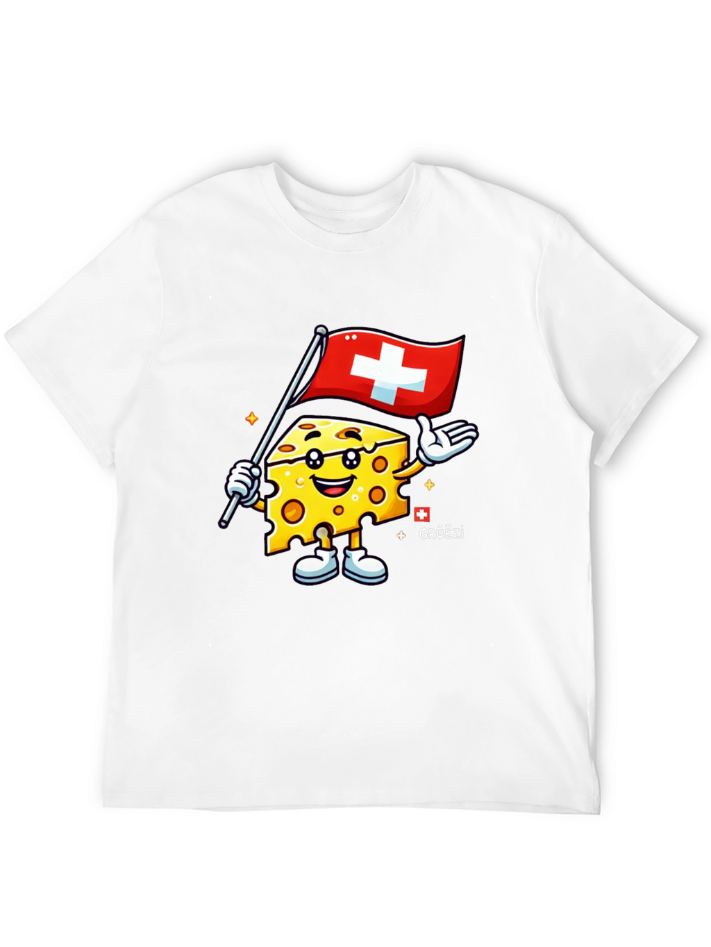 Swiss Cheese Cartoon T-Shirt