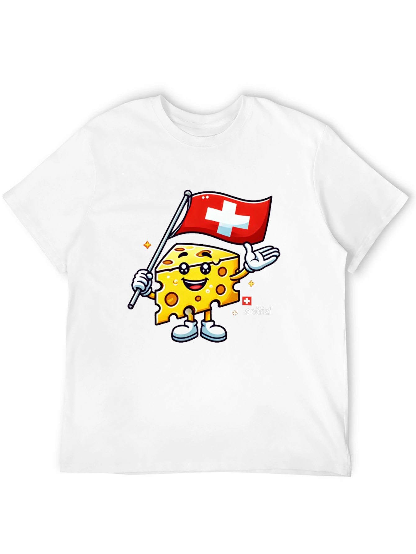 Swiss Cheese Cartoon T-Shirt