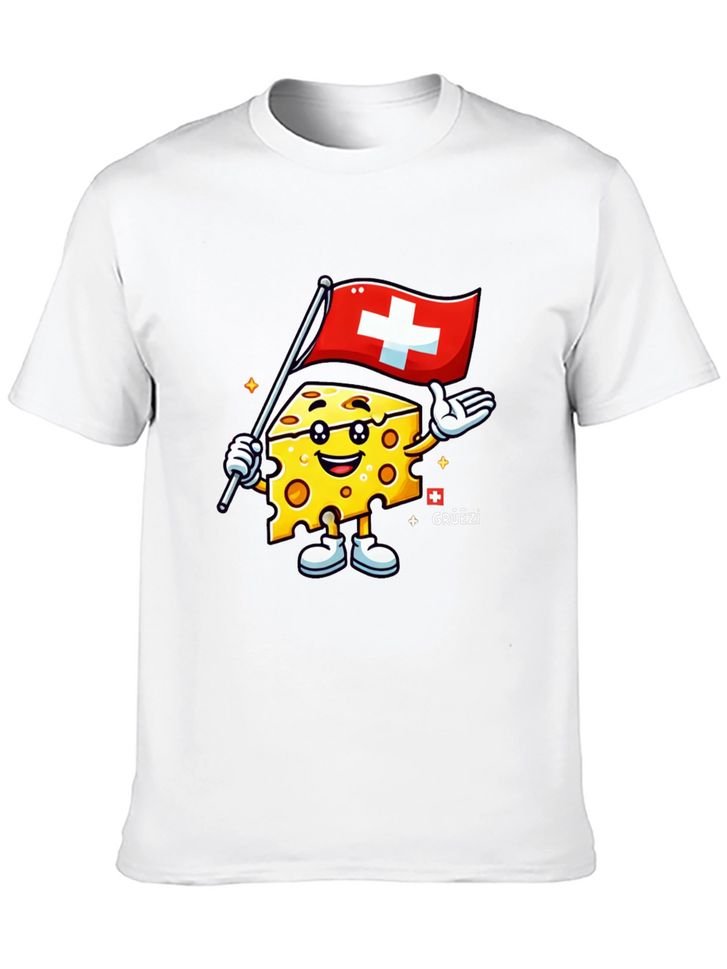 Swiss Cheese Cartoon T-Shirt