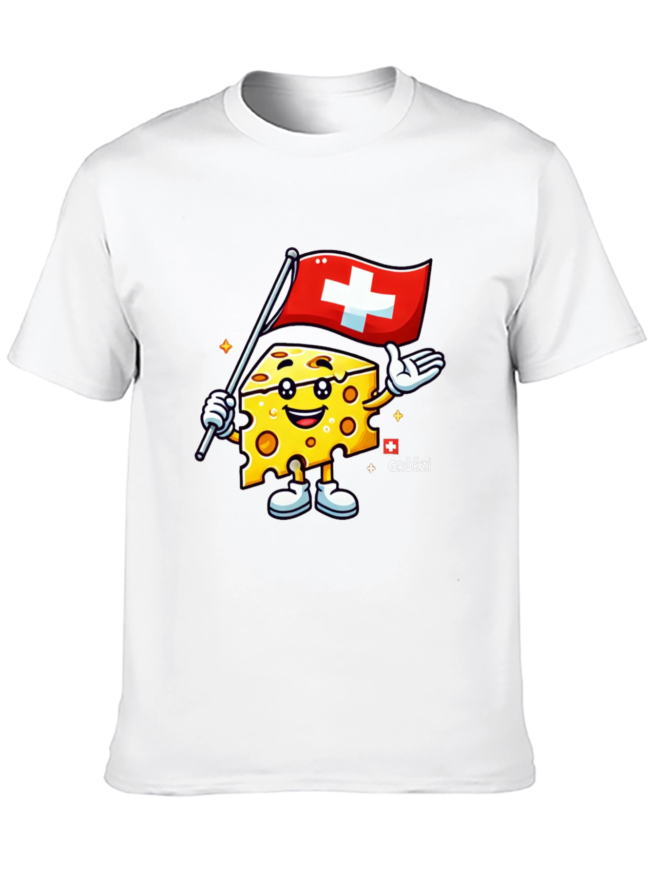 Swiss Cheese Cartoon T-Shirt
