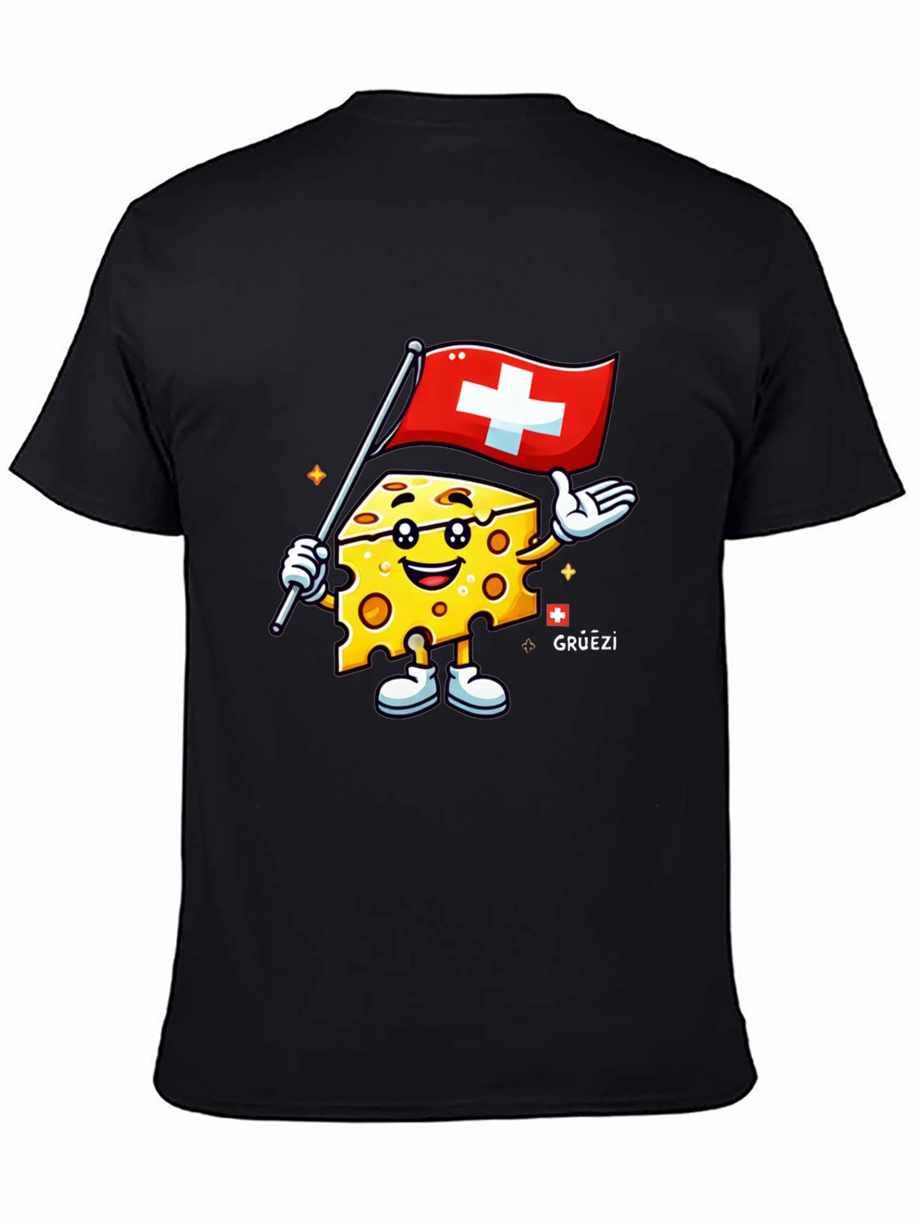 Swiss Cheese Cartoon T-Shirt
