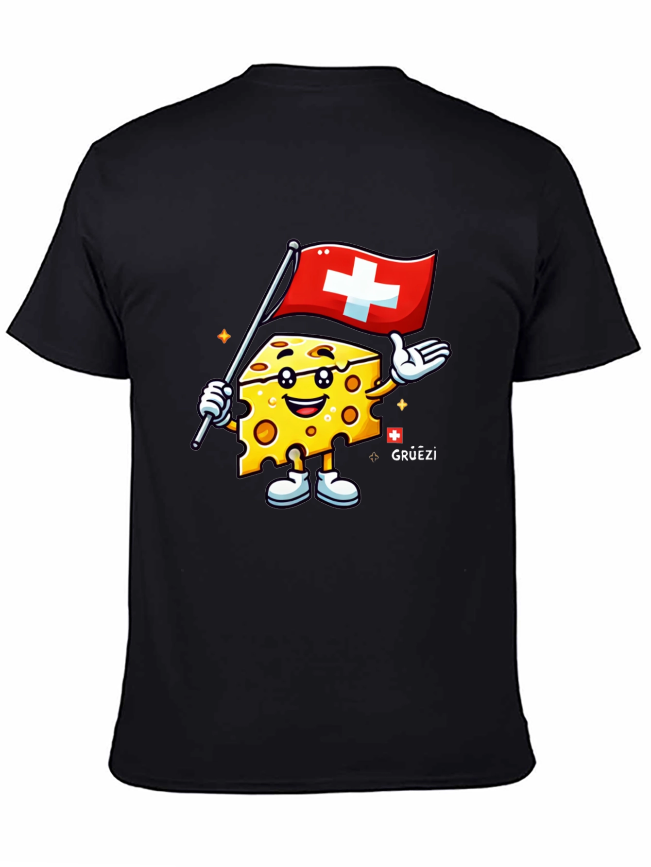 Swiss Cheese Cartoon T-Shirt
