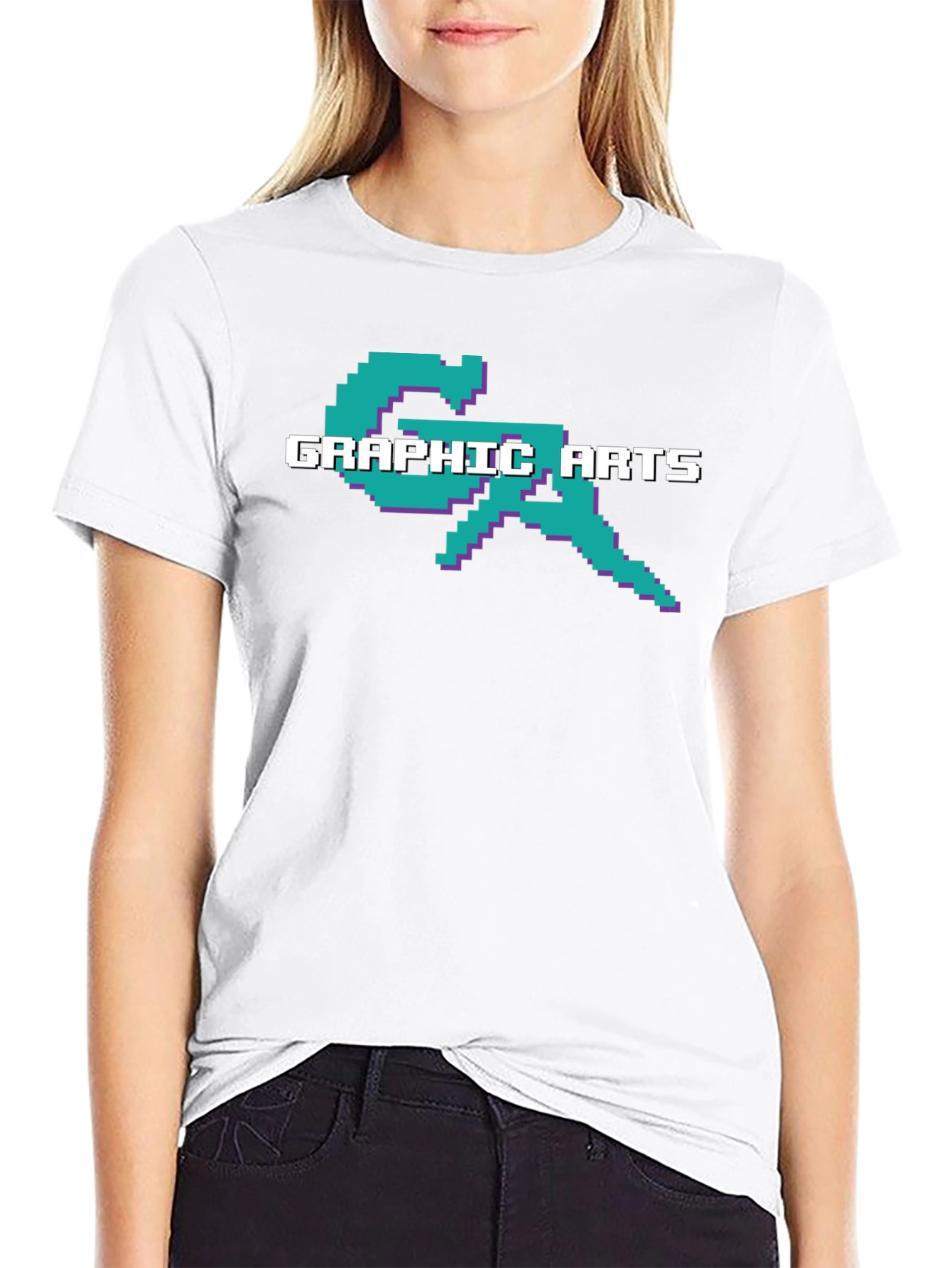 Graphic Arts T-Shirt - Retro Pixel Design