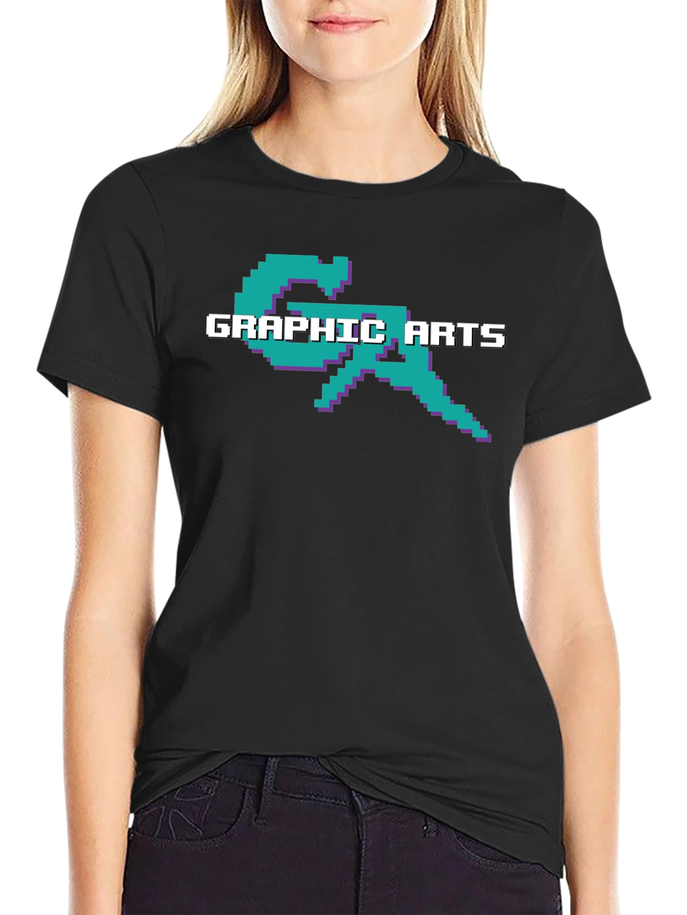 Graphic Arts T-Shirt - Retro Pixel Design