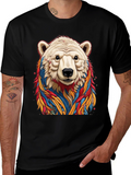 Cool Bear Graphic Tee - Black Cotton T-Shirt