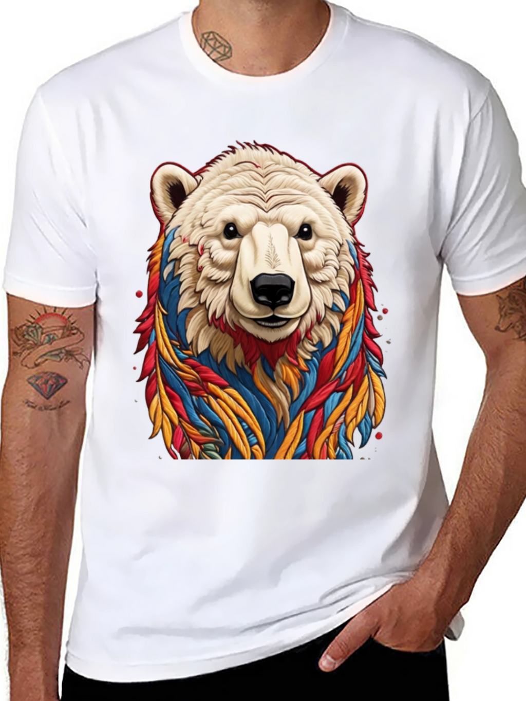 Cool Bear Graphic Tee - Black Cotton T-Shirt