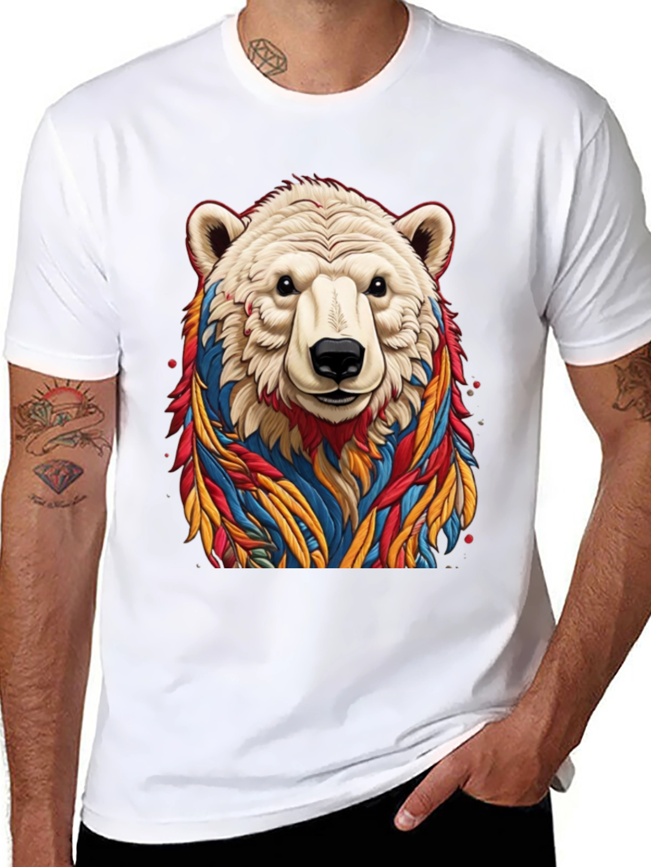 Cool Bear Graphic Tee - Black Cotton T-Shirt