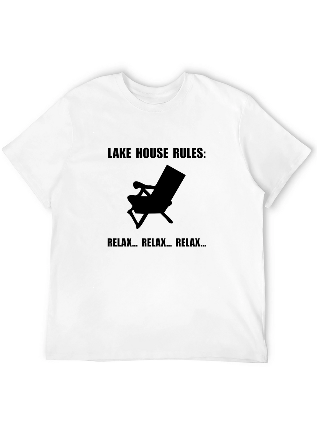 Lake House Rules Relax T-Shirt - Black Tee
