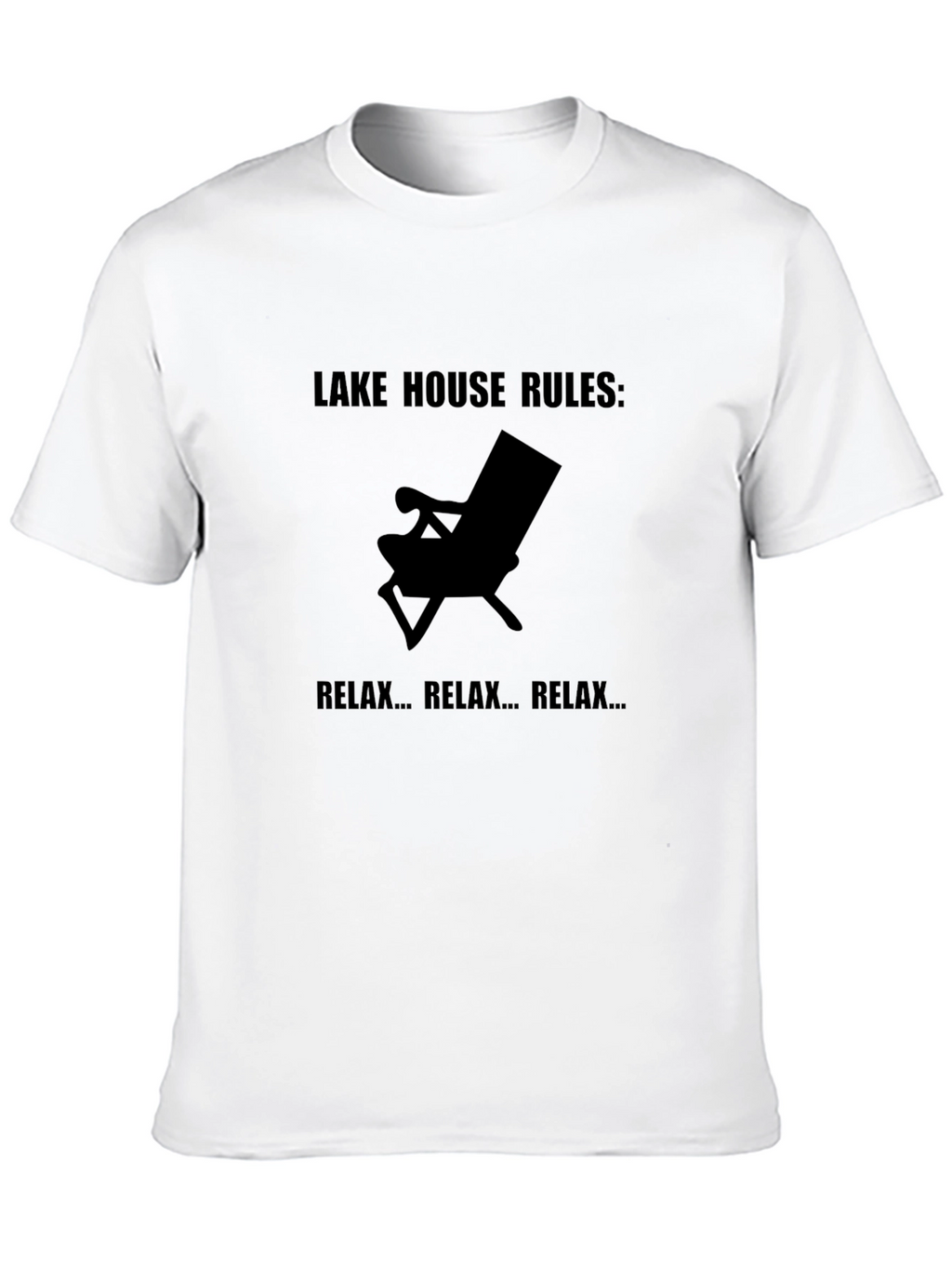 Lake House Rules Relax T-Shirt - Black Tee