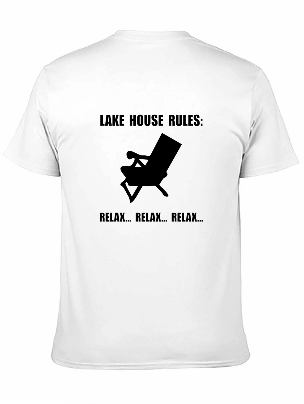 Lake House Rules Relax T-Shirt - Black Tee
