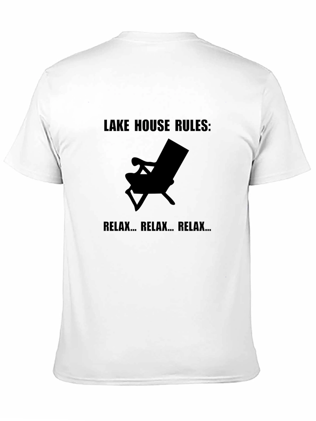 Lake House Rules Relax T-Shirt - Black Tee