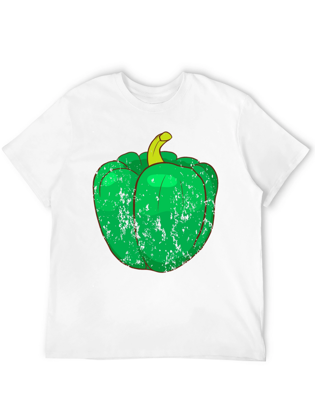 Green Pepper Graphic Tee - Unique Vegetable T-Shirt