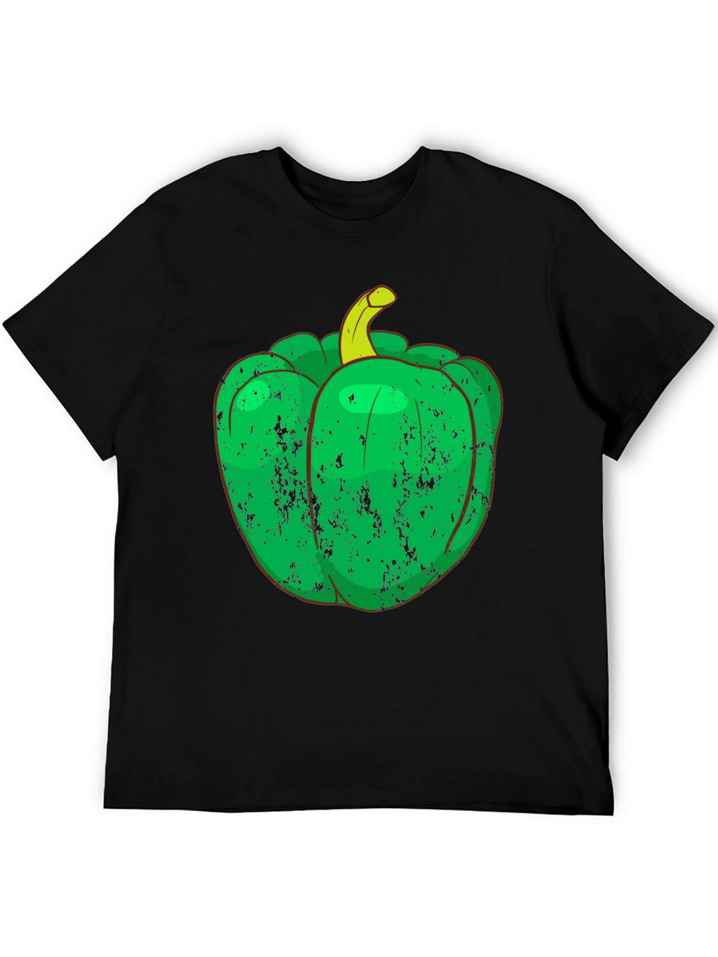 Green Pepper Graphic Tee - Unique Vegetable T-Shirt