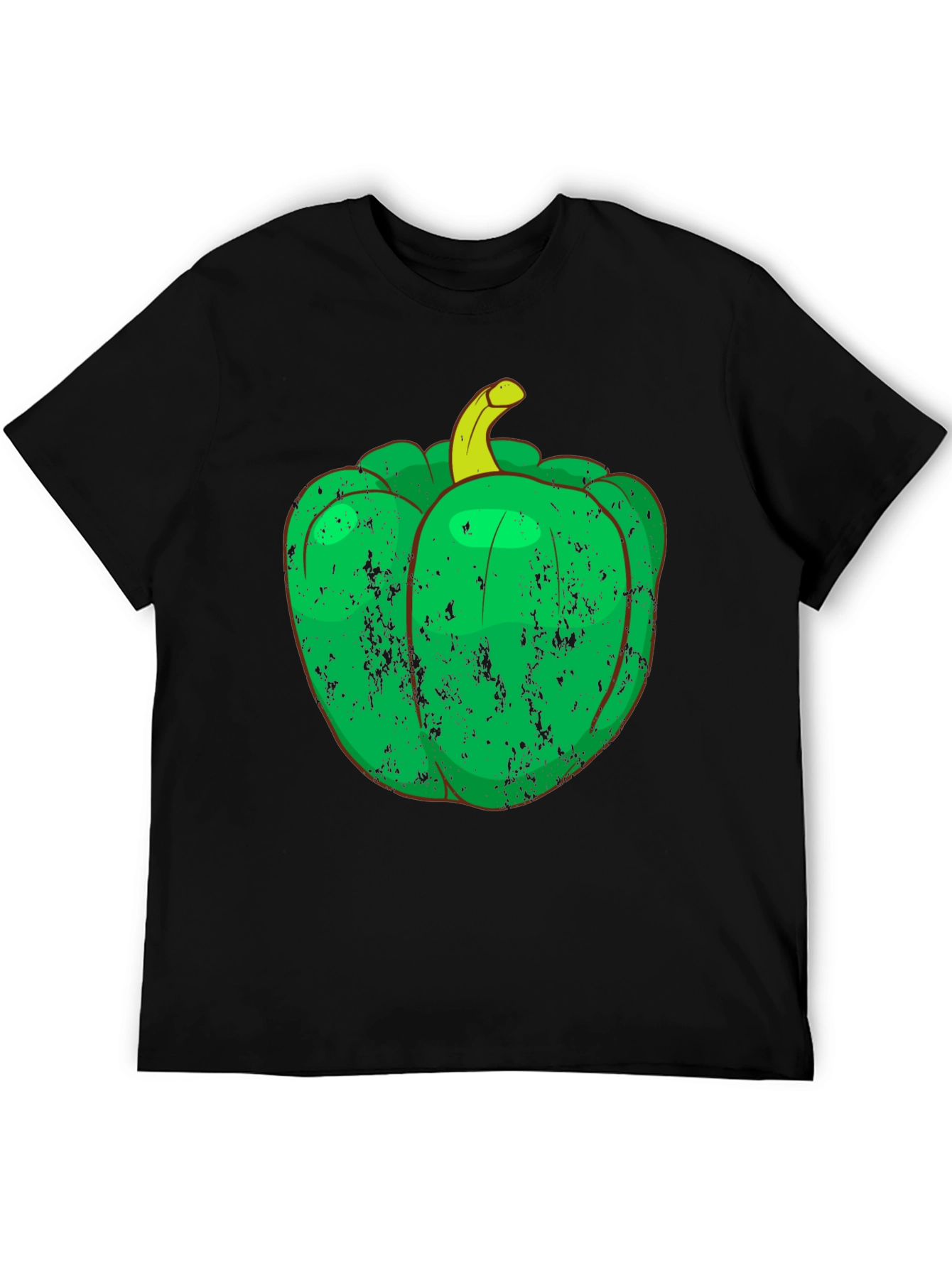 Green Pepper Graphic Tee - Unique Vegetable T-Shirt