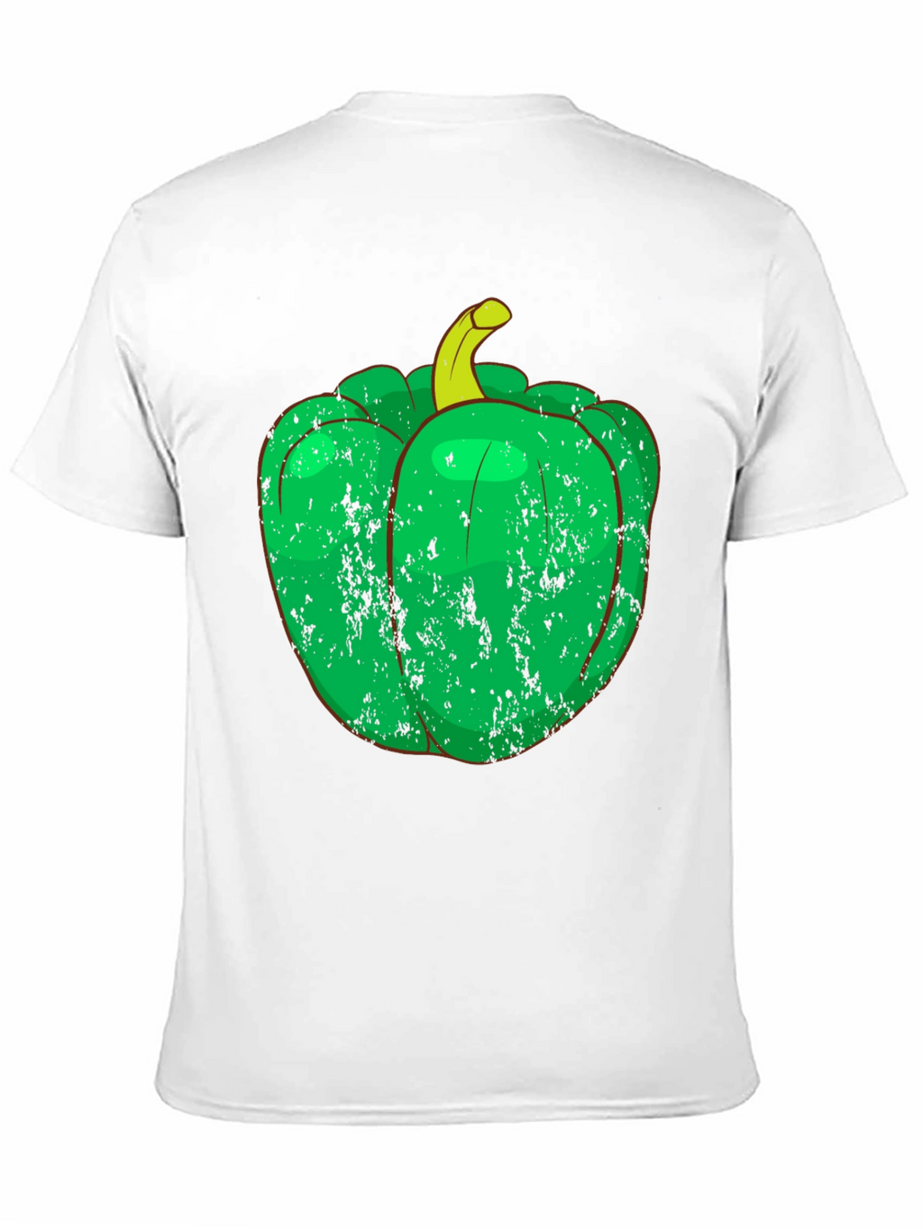 Green Pepper Graphic Tee - Unique Vegetable T-Shirt