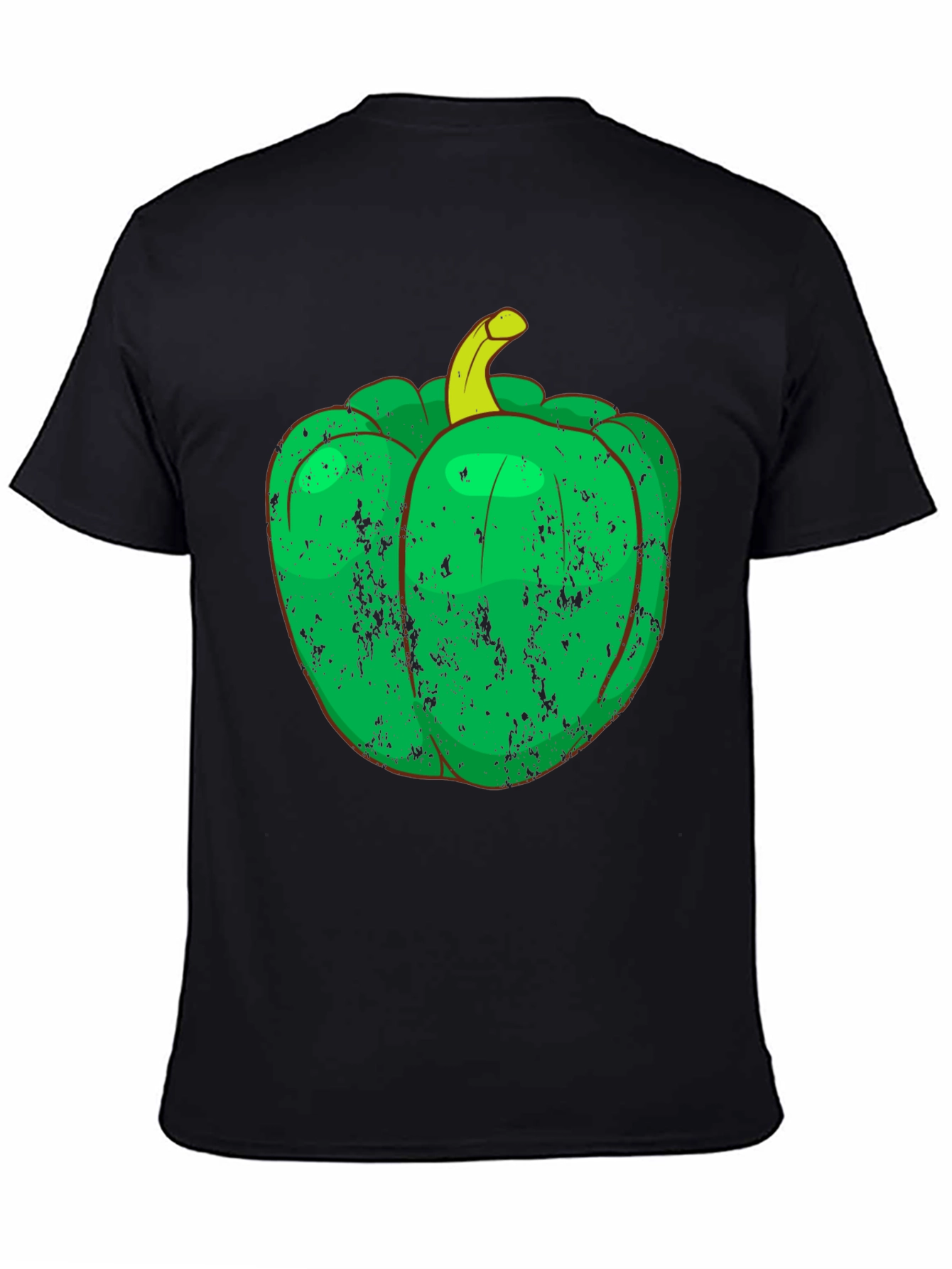 Green Pepper Graphic Tee - Unique Vegetable T-Shirt