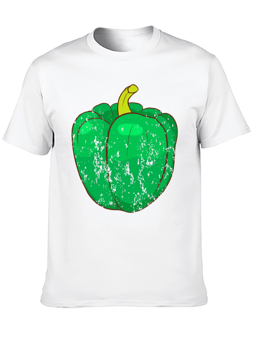 Green Pepper Graphic Tee - Unique Vegetable T-Shirt