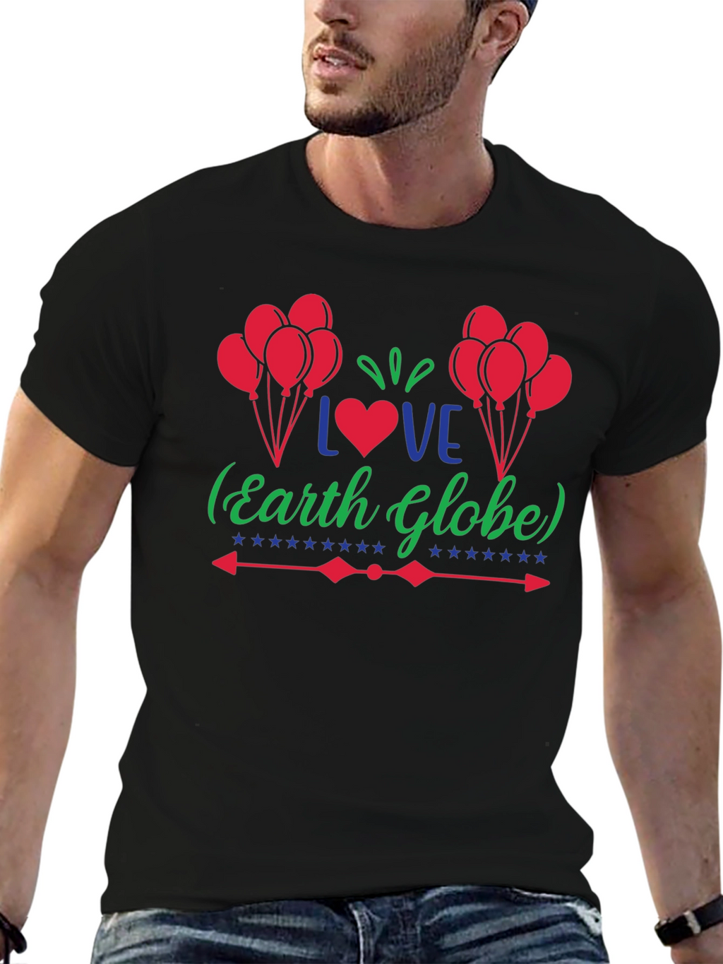 Love Earth Globe Graphic T-Shirt